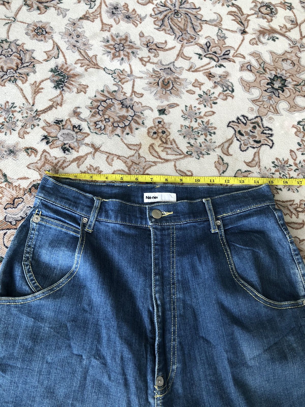 Issey Miyake × Japanese Brand × mercibeaucoup NE NET BUCKLE BACK JEANS Size US 32 / EU 48 - 13 Thumbnail