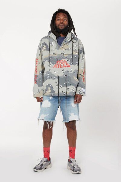 Gallery Dept. o1gr1nt0526 ATK Anorak Jacket in Grey Storm Camo Size US L / EU 52-54 / 3 - 2 Thumbnail
