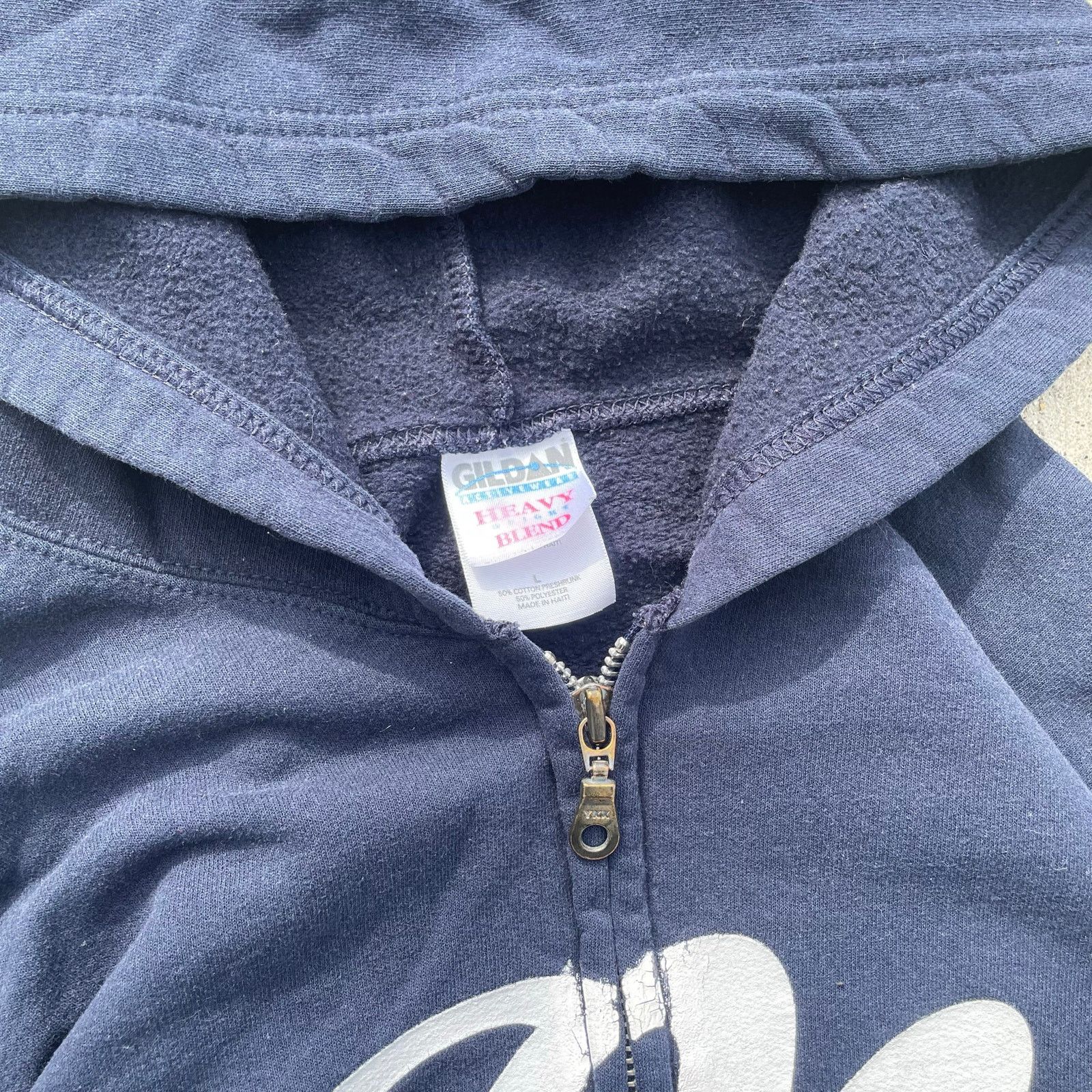 Gildan John Mayer Zip Hoodie Gildan Heavy Blend Navy Size Large Size US L / EU 52-54 / 3 - 2 Thumbnail
