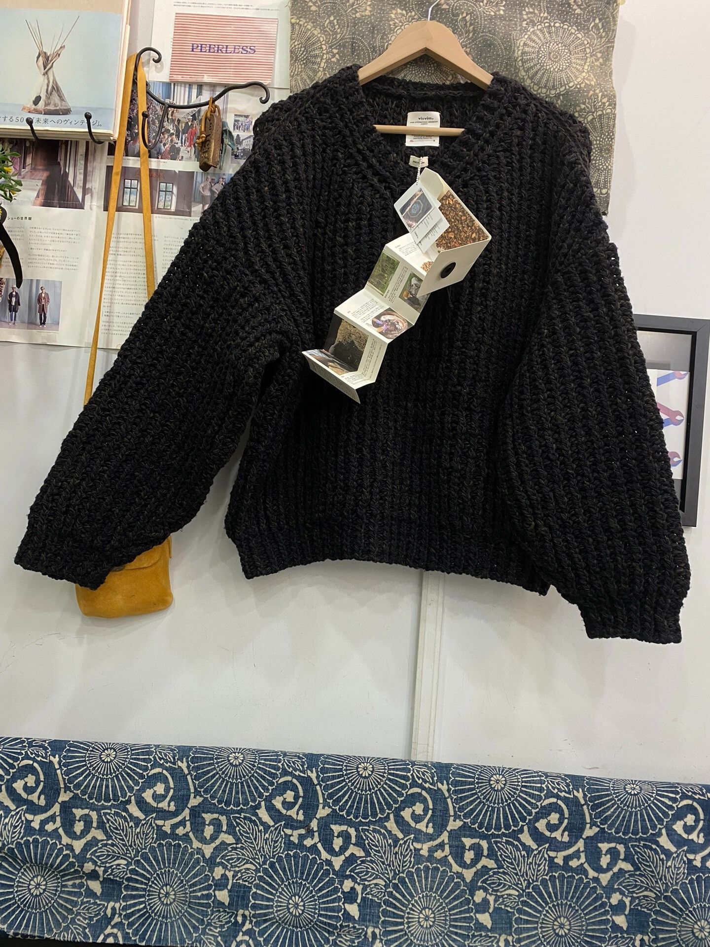 Visvim visvim hand-knit black wool sweater Size US S / EU 44-46 / 1 - 1 Thumbnail