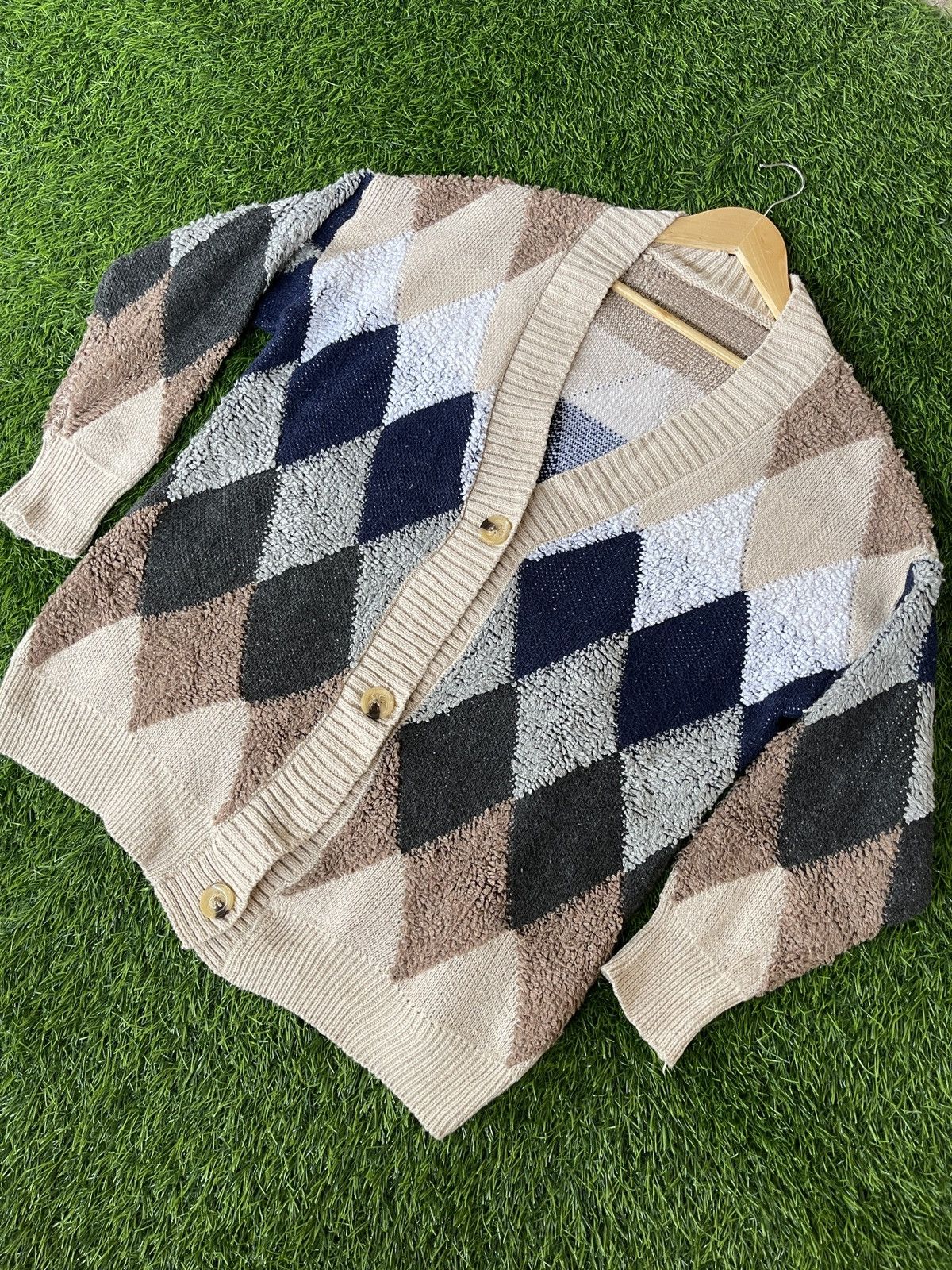 Aran Isles Knitwear × Japanese Brand Last Drop🔥Rare🔥Kurt Cobain Cardigan Knitwear Nice Colour Size US XL / EU 56 / 4 - 10 Thumbnail