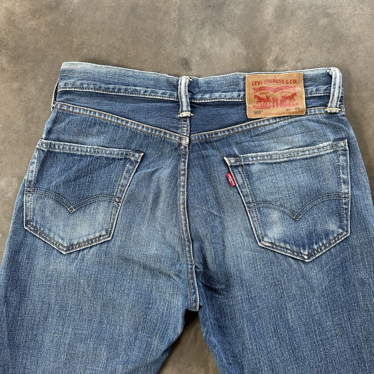 Levi's Vintage Levi’s 505 Faded Denim Jean Pant W30 Size US 30 / EU 46 - 12 Thumbnail