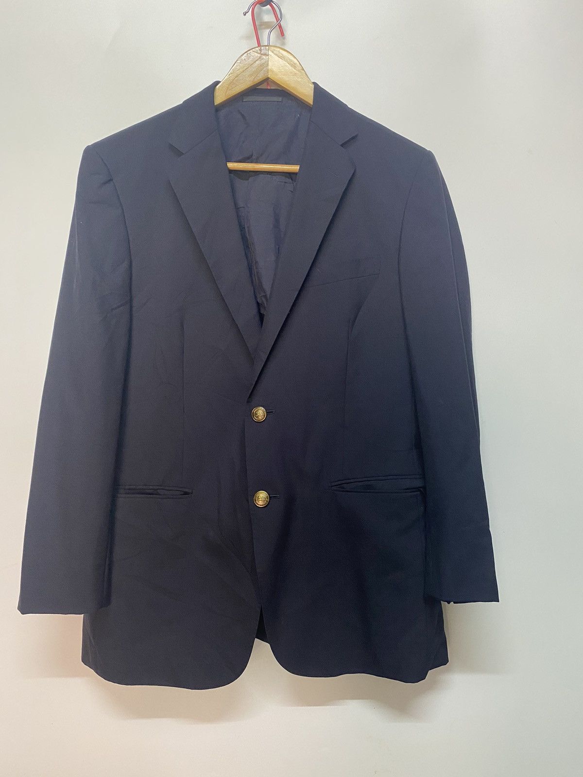 Burberry × Designer × Vintage Vintage Burberry London Blazer Coat Jacket Size US L / EU 52-54 / 3 - 1 Thumbnail