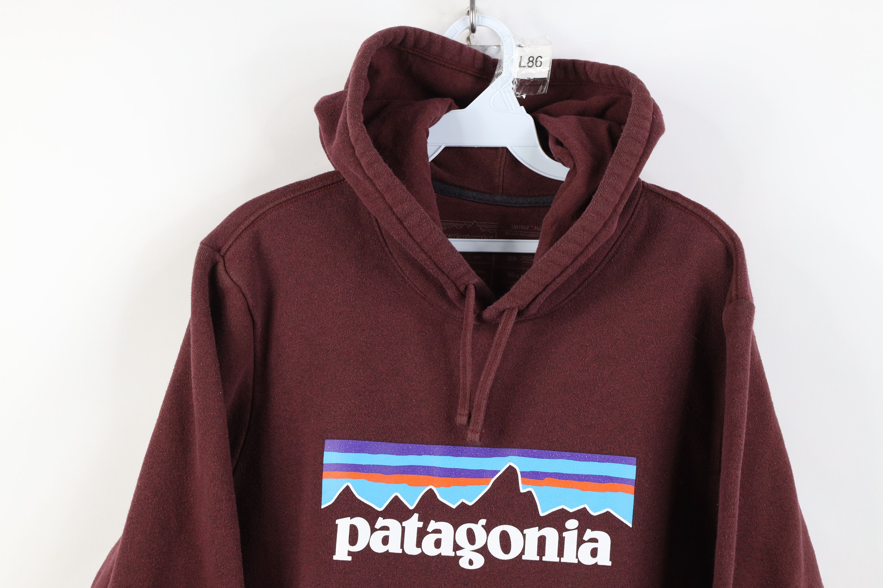 Patagonia Y2K Patagonia Spell Heavyweight Hoodie Sweatshirt Burgundy Size US S / EU 44-46 / 1 - 2 Thumbnail