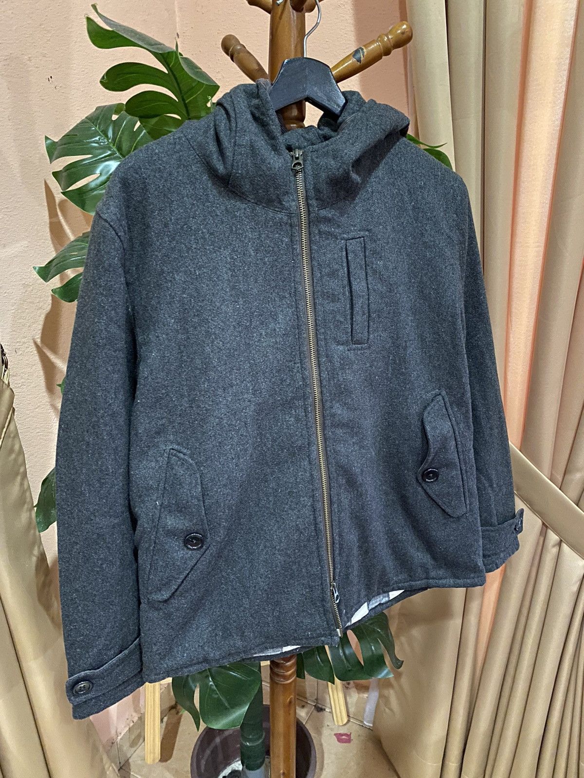 Johnbull Johnbull Wool-Blend Hooded Jacket - Modern and Sophisticated Size US M / EU 48-50 / 2 - 3 Thumbnail