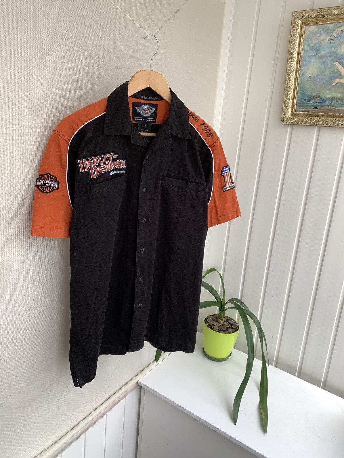 Vintage HARLEY DAVIDSON Big Logo Vintage Button Shirt Men’s Size M Size US S / EU 44-46 / 1 - 1 Thumbnail