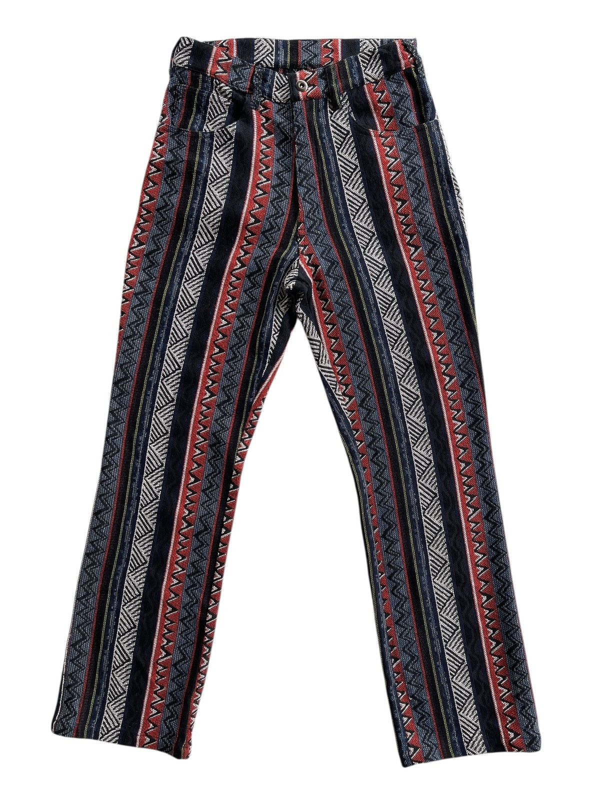 Vintage Vintage Fafatt Rockabilly Printed High Waist Pants Size 28" / US 6 / IT 42 - 1 Thumbnail