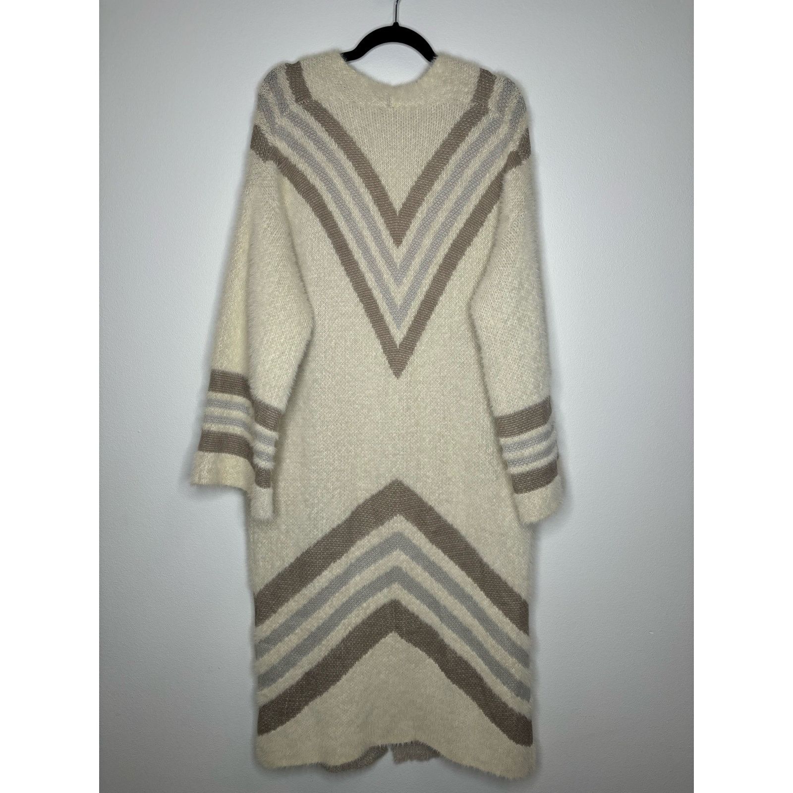 & Other Stories William B ultra soft maxi cardigan with strips Size M / US 6-8 / IT 42-44 - 4 Thumbnail