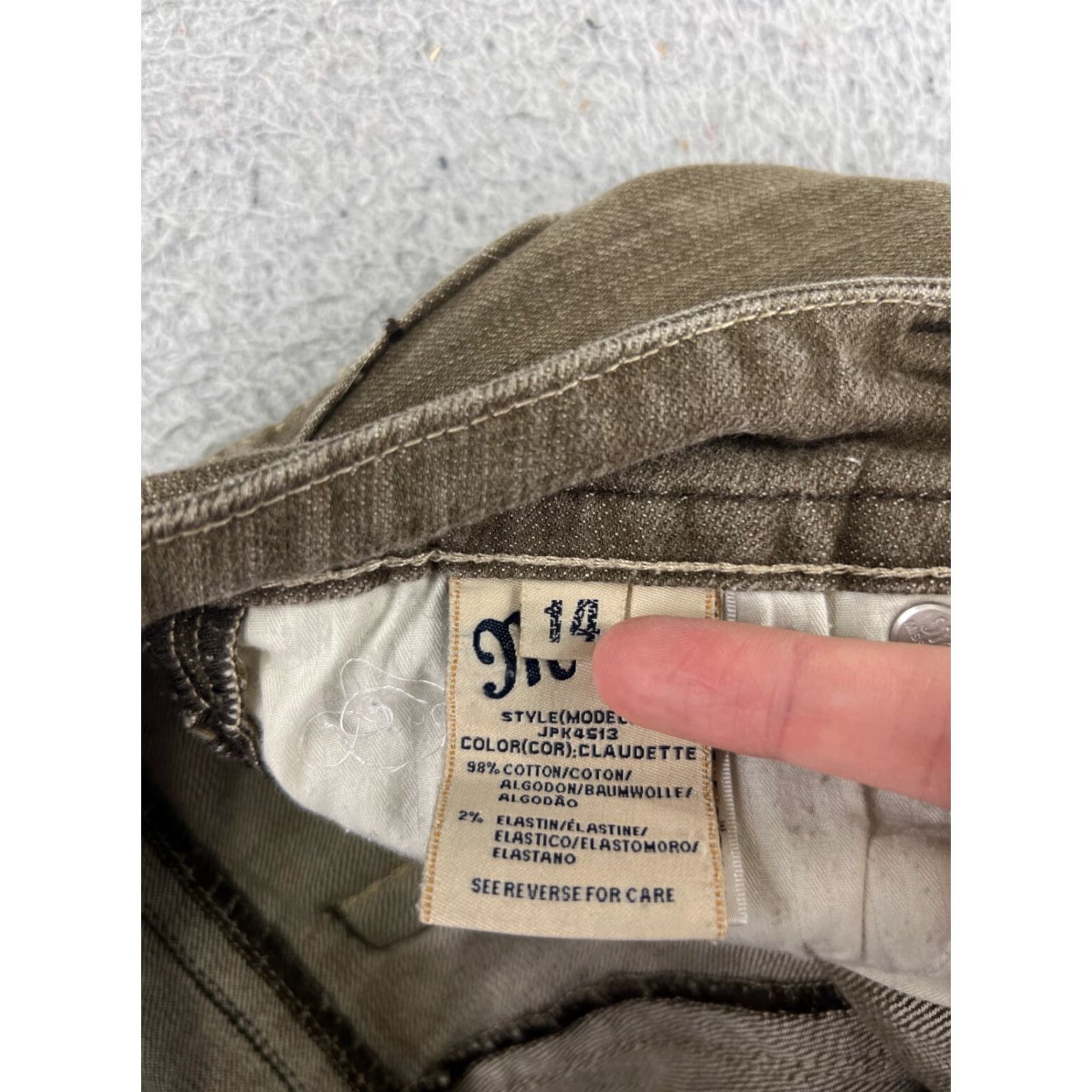Miss Me Miss Me Jeans Distressed Brown Denim Jean 14 Girls Straight Leg Embroidered 5-Pocket Design Size 36" / US 14 / IT 50 - 4 Thumbnail