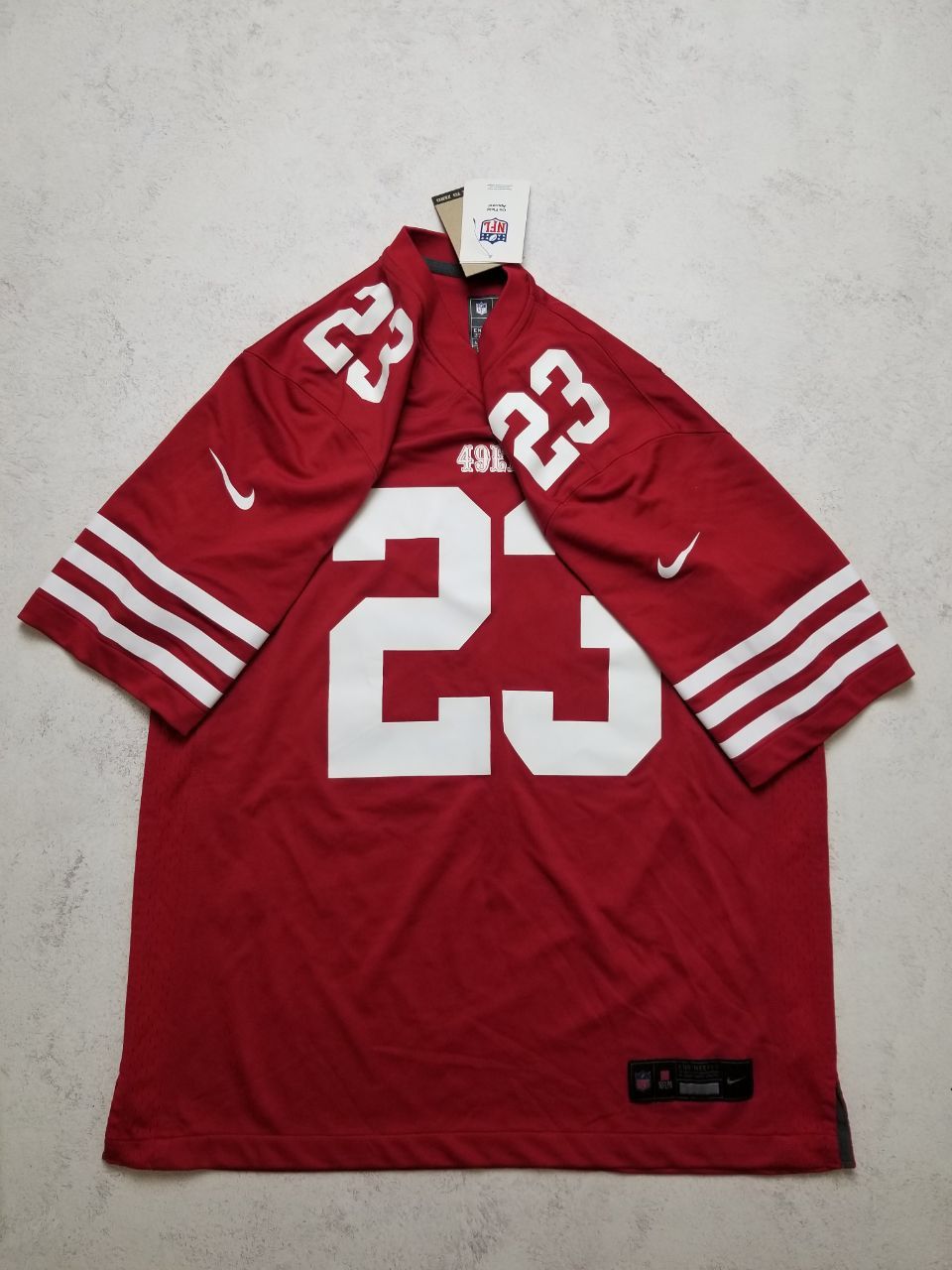 Nike San Francisco 49ers Super Bowl LVII Patch Game Jersey Size US L / EU 52-54 / 3 - 2 Thumbnail