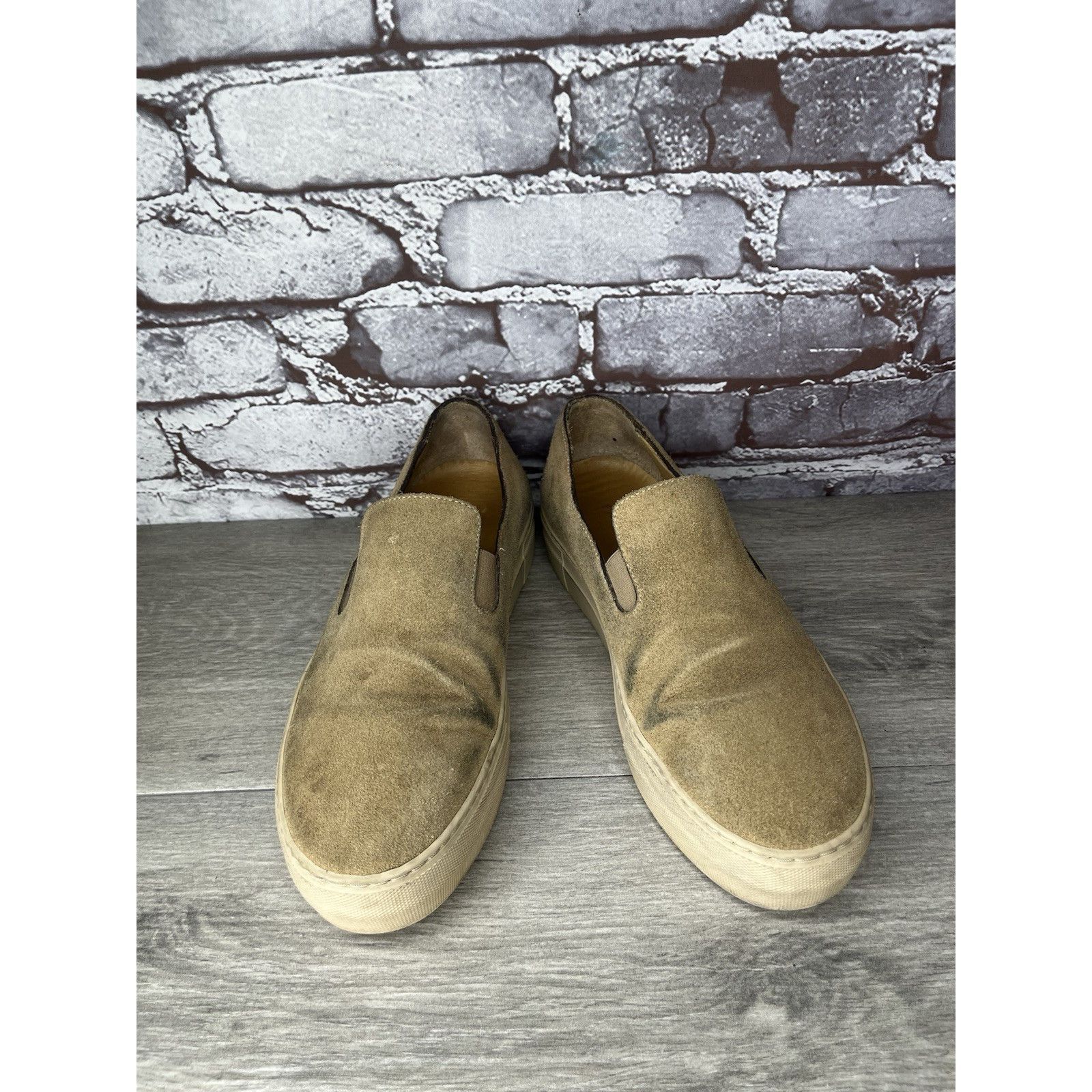 Frame Frame Le Ren Tan Suede Leather Slip On Sneakers Shoes Women Size US 8 / IT 38 - 7 Thumbnail
