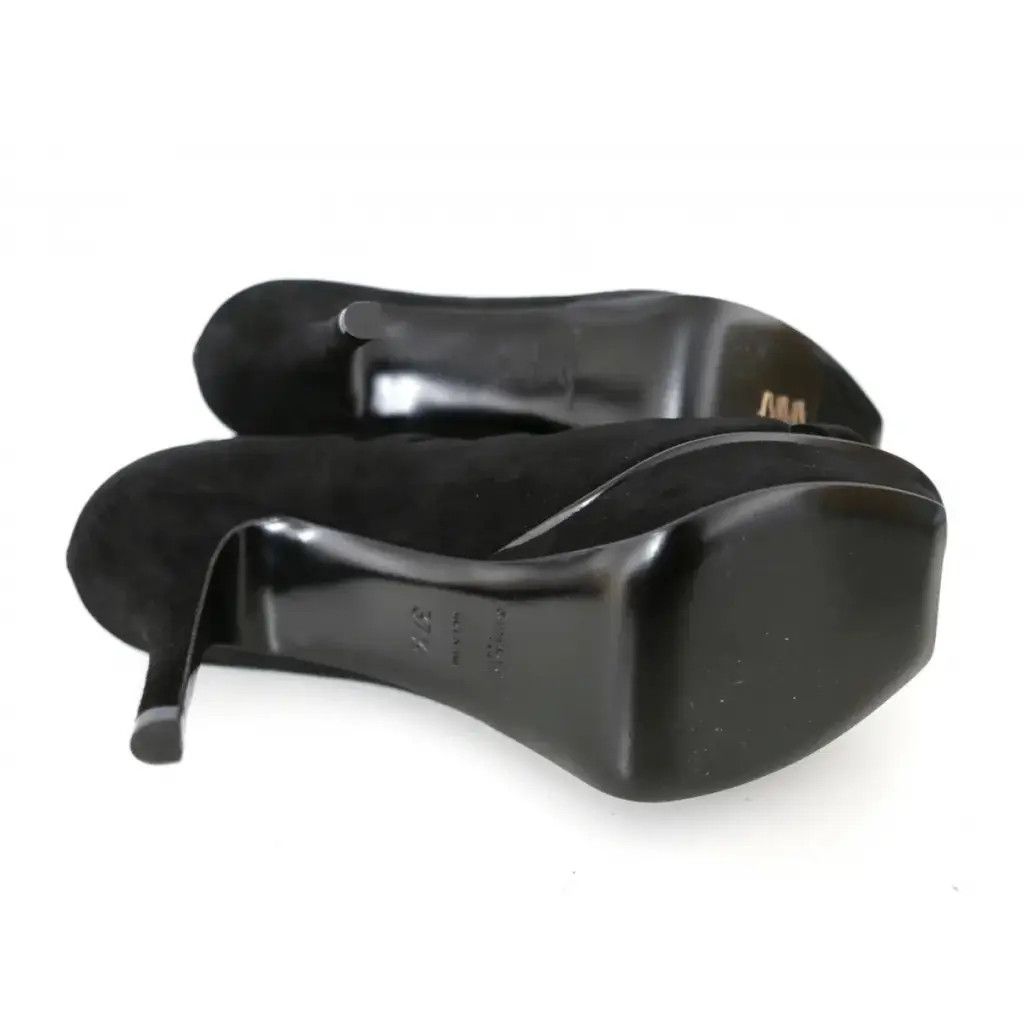 Saint Laurent Paris Saint Laurent Suede Lace-Up Caged Sandals Size US 7.5 / IT 37.5 - 6 Thumbnail