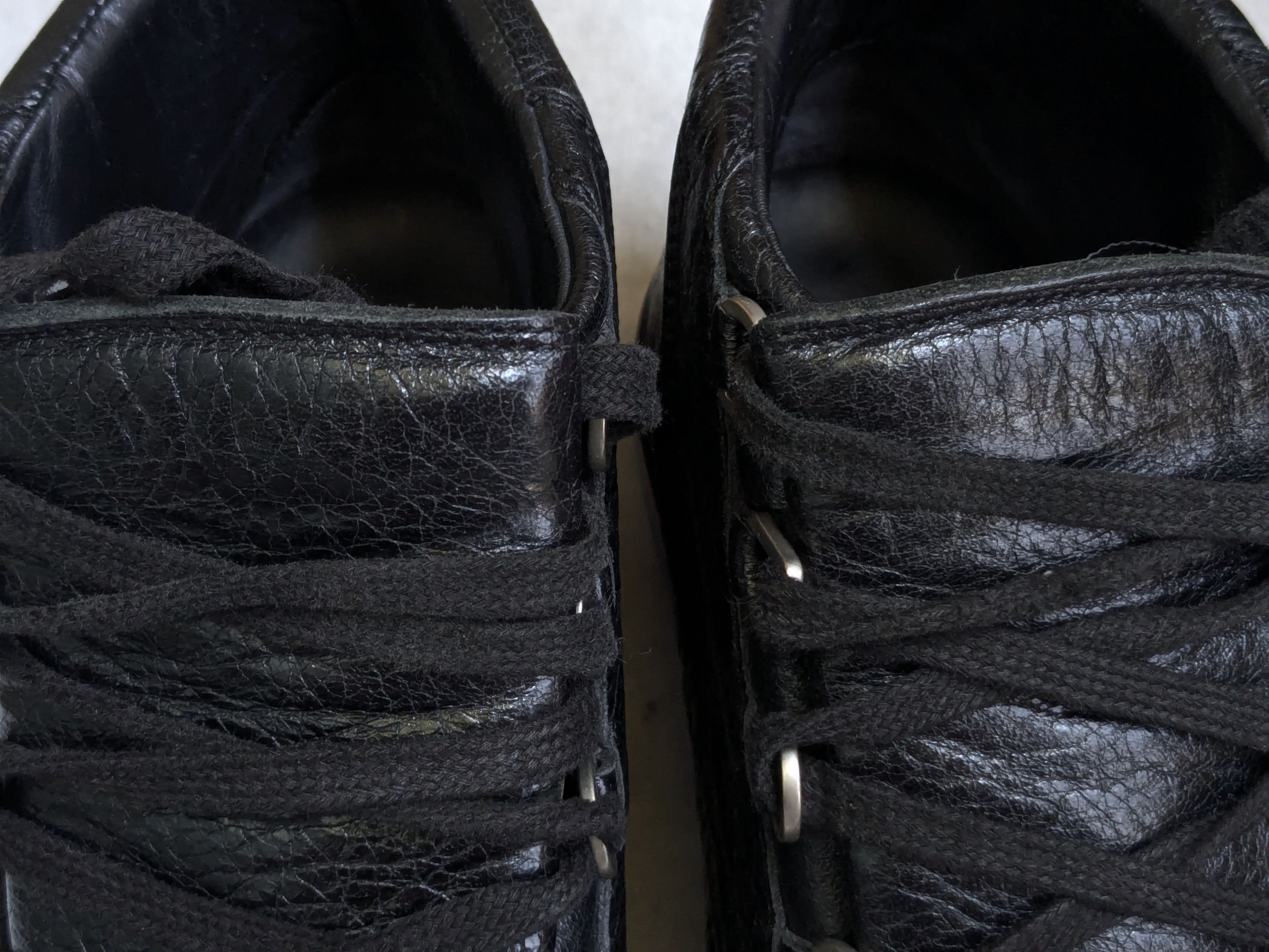 Balenciaga Balenciaga Arena Black 9 Leather High Tops Size US 9 / EU 42 - 3 Thumbnail