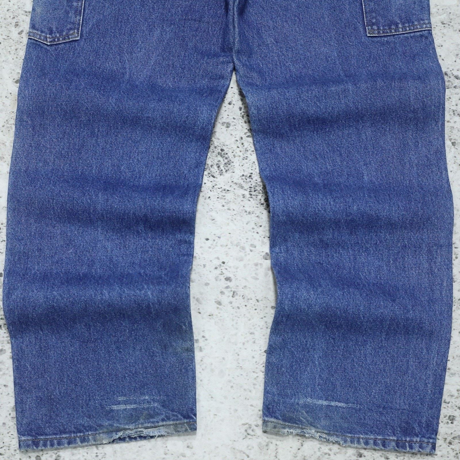 Carhartt Vintage Carhartt Faded Blue Denim Double Knee Carpenter Pant Size US 31 - 15 Thumbnail