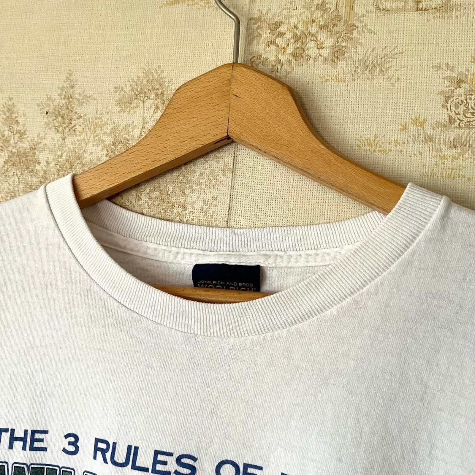 Woolrich Woolen Mills 90s Woolrich T-Shirt | 3 Rules of Fishing | USA Made | XL Size US XL / EU 56 / 4 - 7 Thumbnail