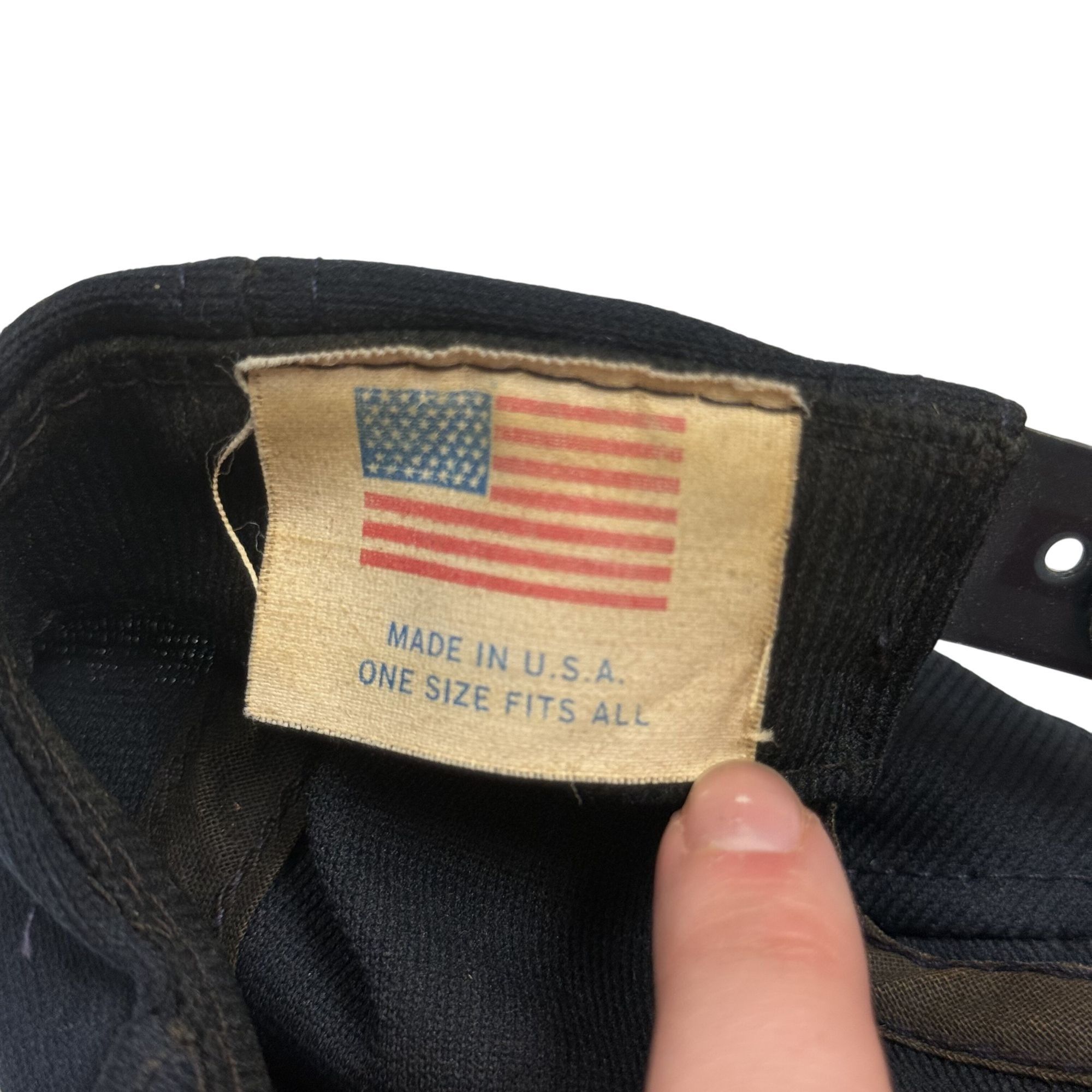 Other Vtg Eagle Crest USS Forrestal CVA-59 SUPERCARRIER Ship Hat Size ONE SIZE - 7 Thumbnail