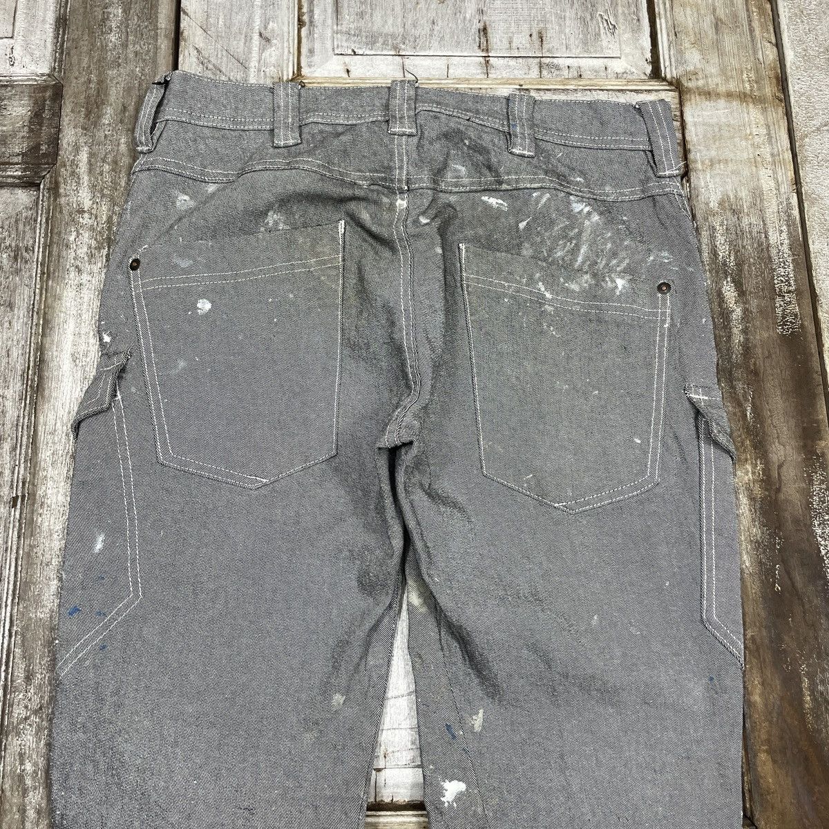Japanese Brand × Vintage Vintage Japanese Brand Distressed Painted Cargo Pant Size US 31 - 6 Thumbnail
