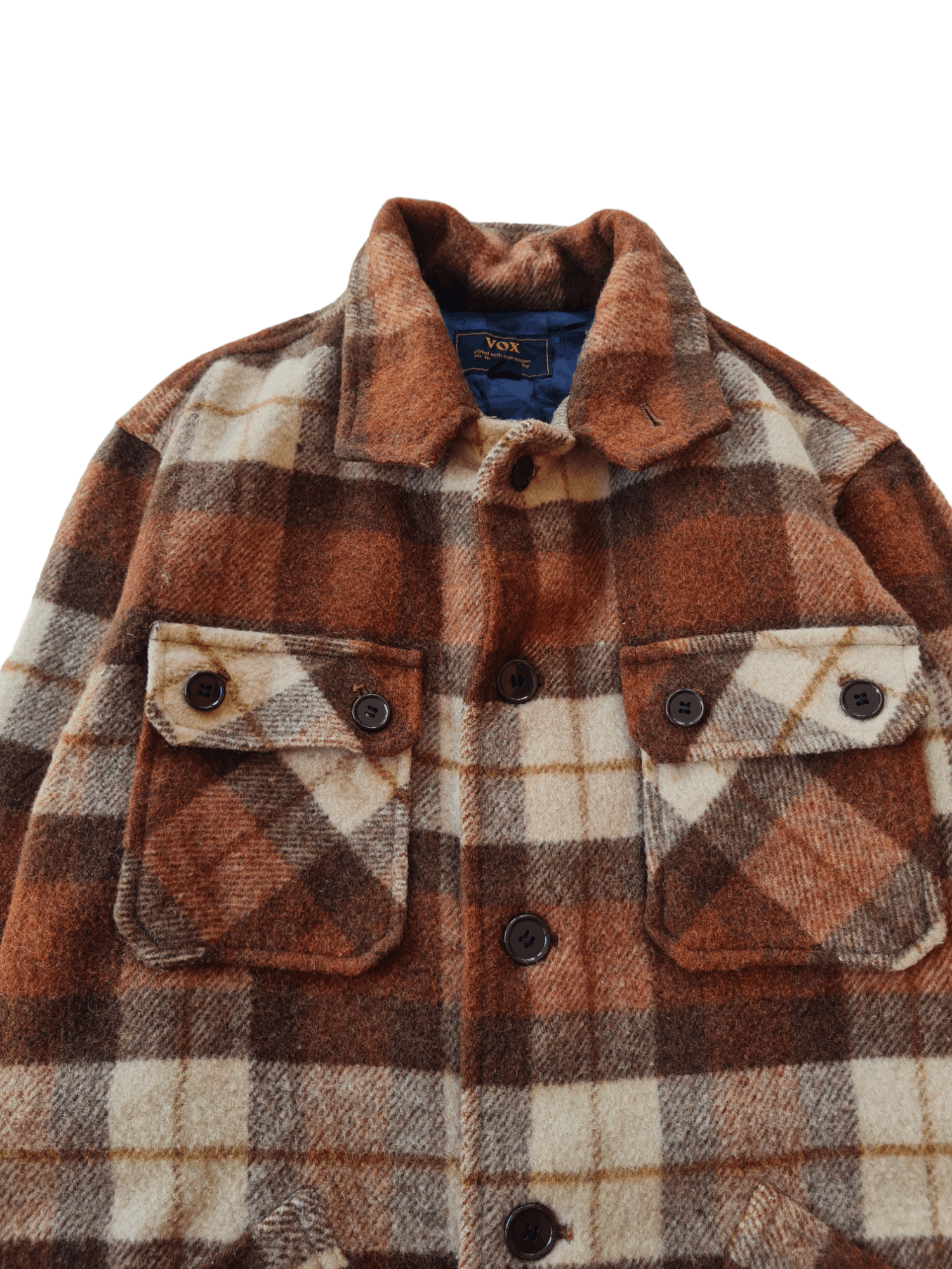 Flannel × Japanese Brand × Vintage VOX Flannel Wool Jacket Pocket Size US M / EU 48-50 / 2 - 4 Thumbnail