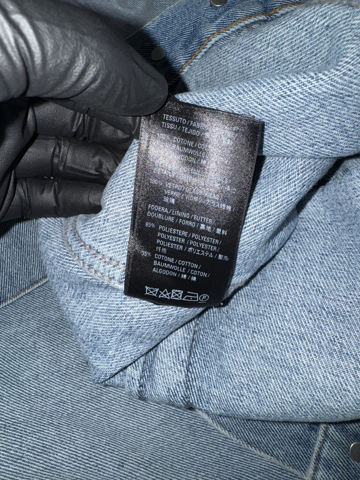Balenciaga BALENCIAGA RHINESTONE DENIM JACKET Size US M / EU 48-50 / 2 - 7 Thumbnail