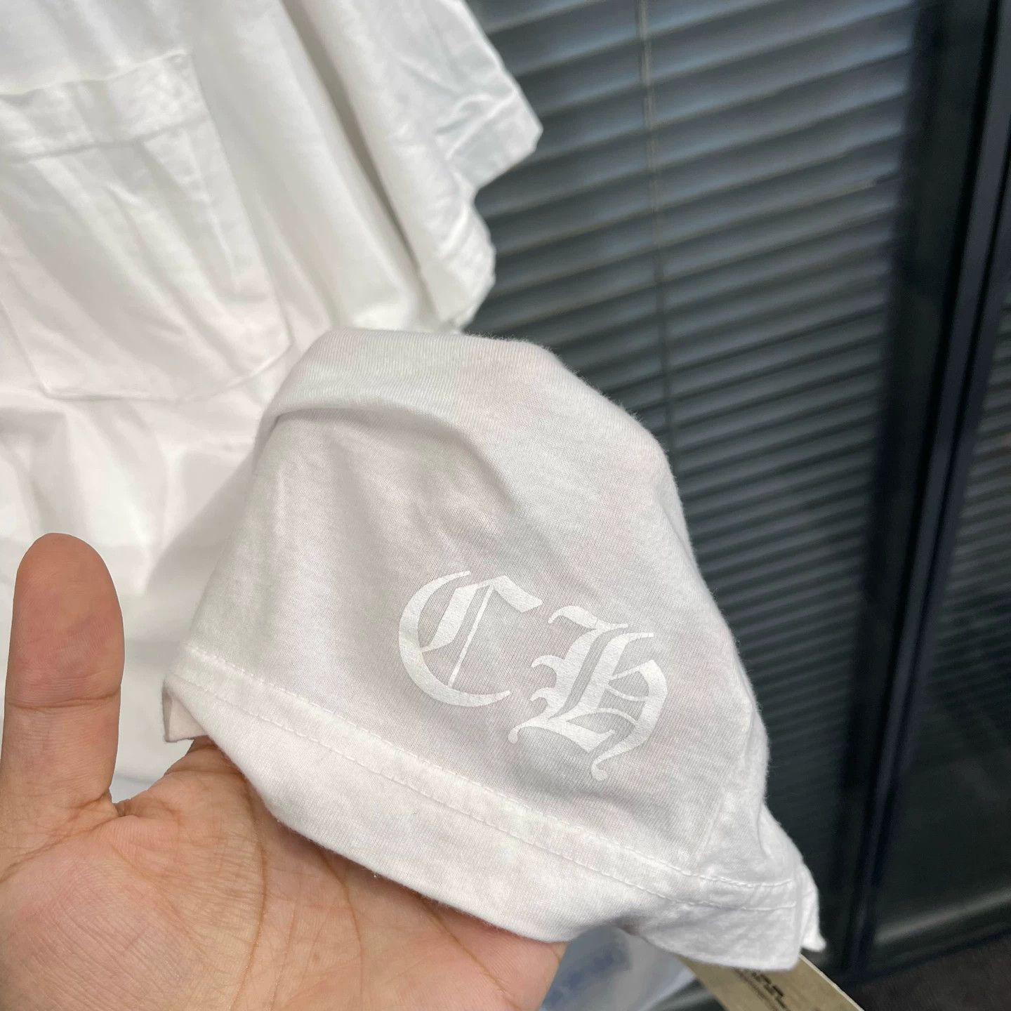 Chrome Hearts Chrome Hearts White XL SS Side Blue Sanskrit 99 New Size US XL / EU 56 / 4 - 5 Thumbnail