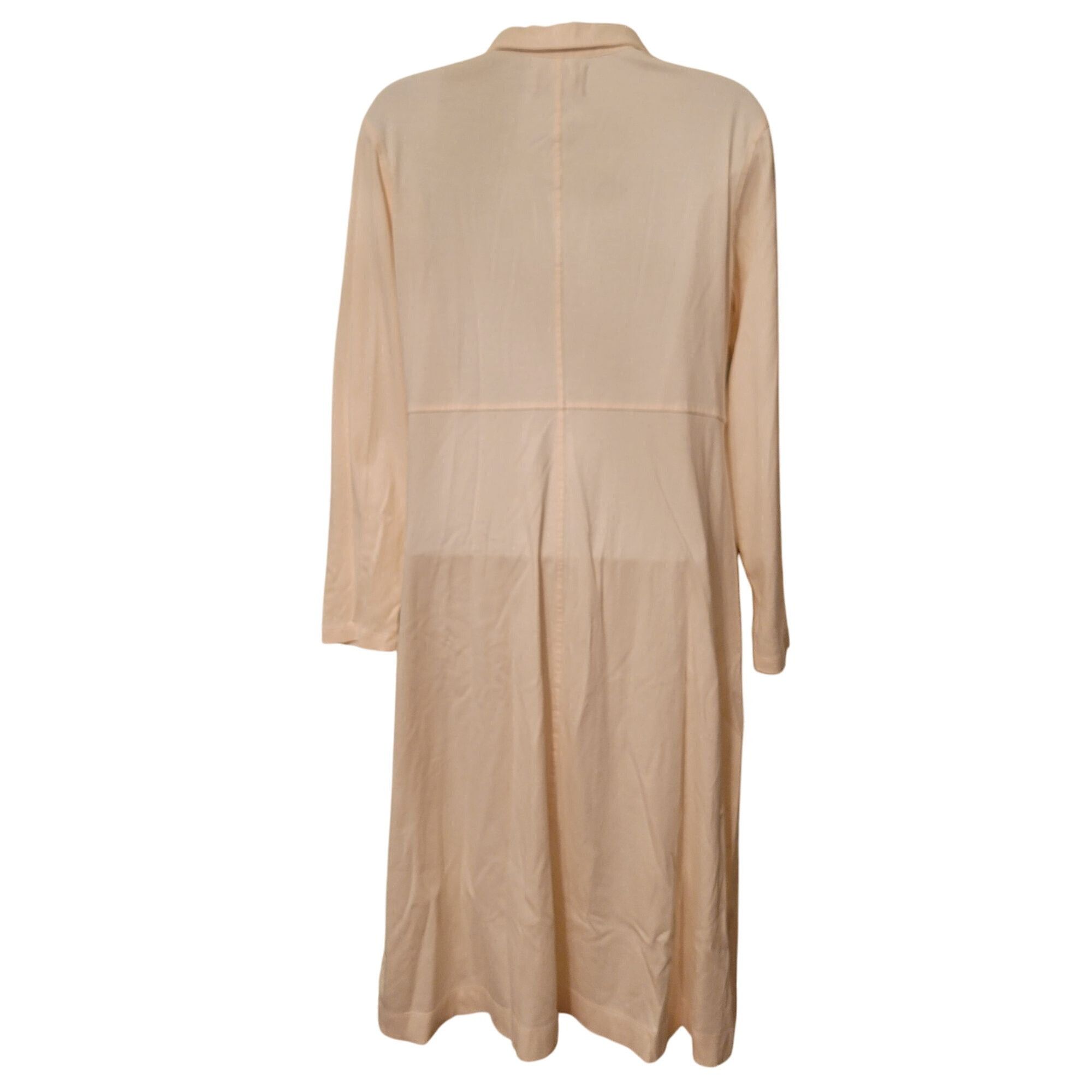 Everlane Everlane M Long Sleeve Button Down Shirt Dress Cotton Cream Size M / US 6-8 / IT 42-44 - 5 Thumbnail