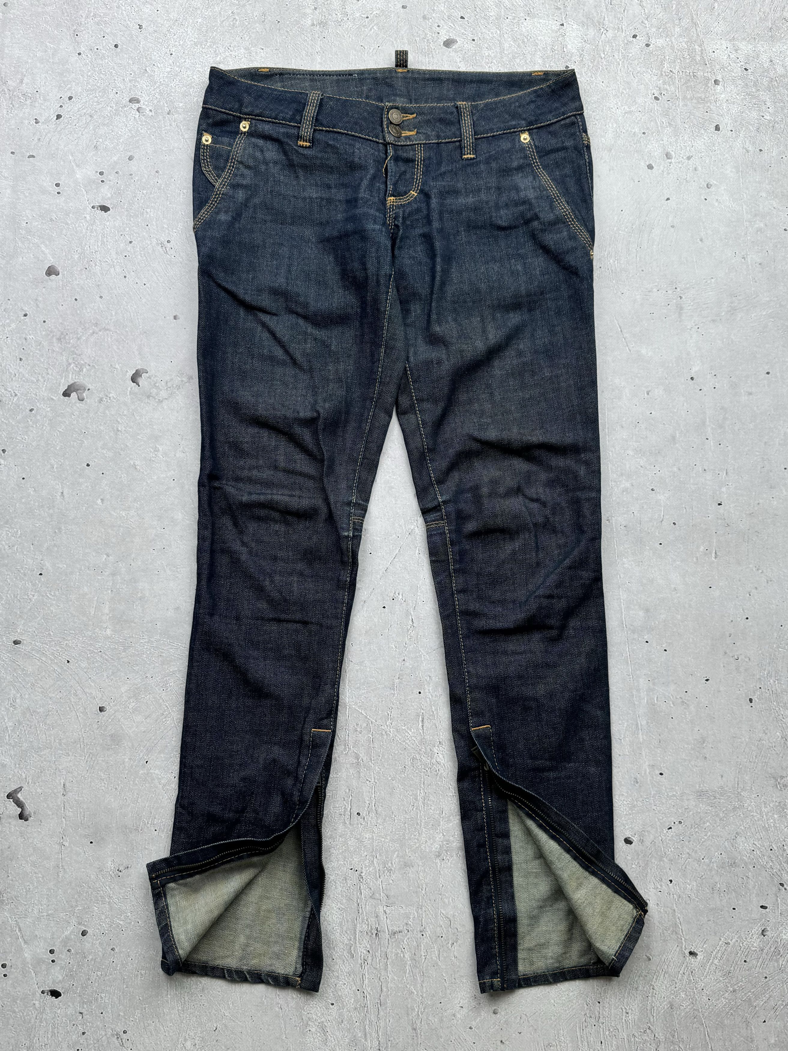 Dsquared2 × Vintage Dsquared2 Vintage Multi Zipped Jeans Size 27" / US 4 / IT 40 - 2 Thumbnail