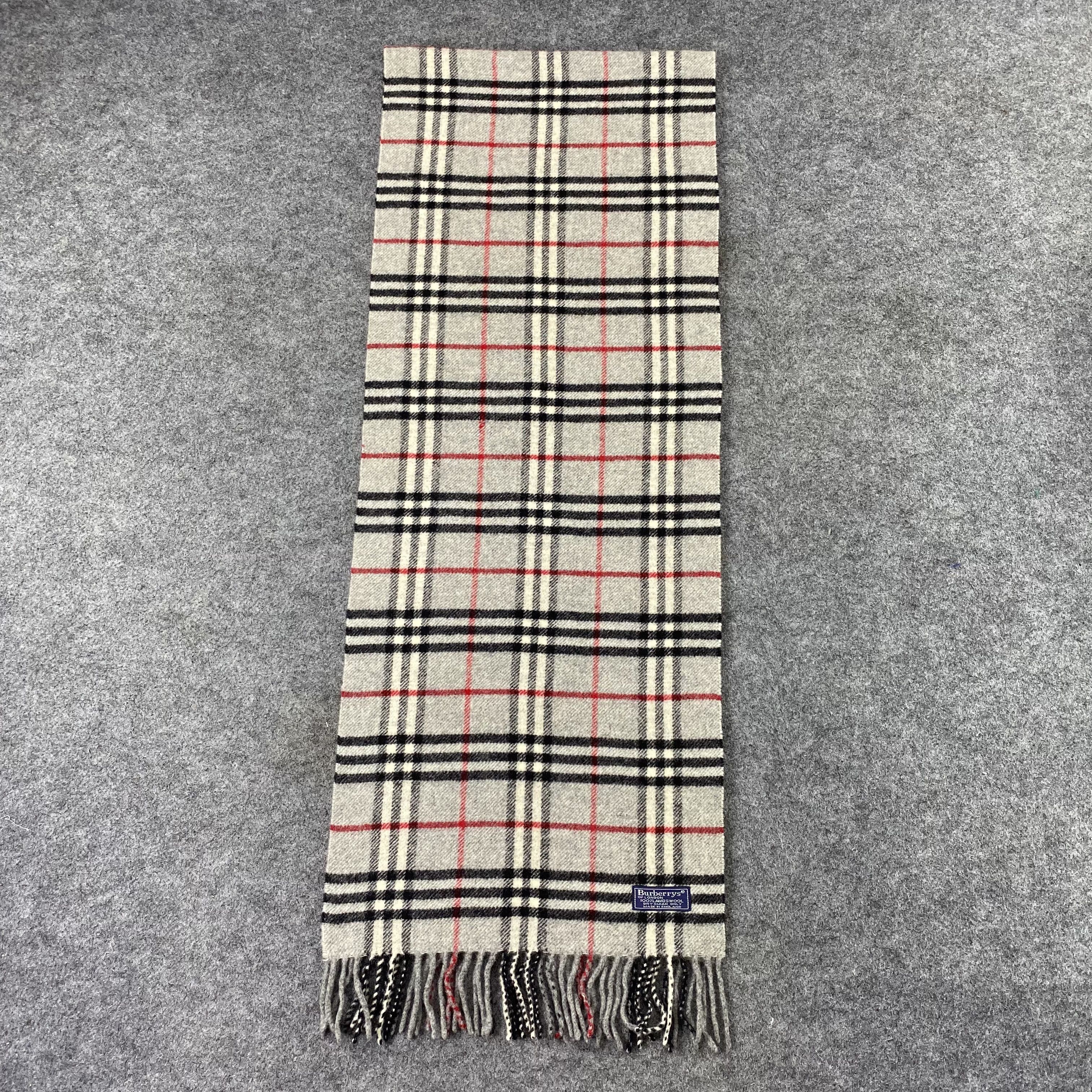 Burberry × Vintage Burberry Scarf / Muffler / Neckwear - T1201 Size ONE SIZE - 2 Thumbnail