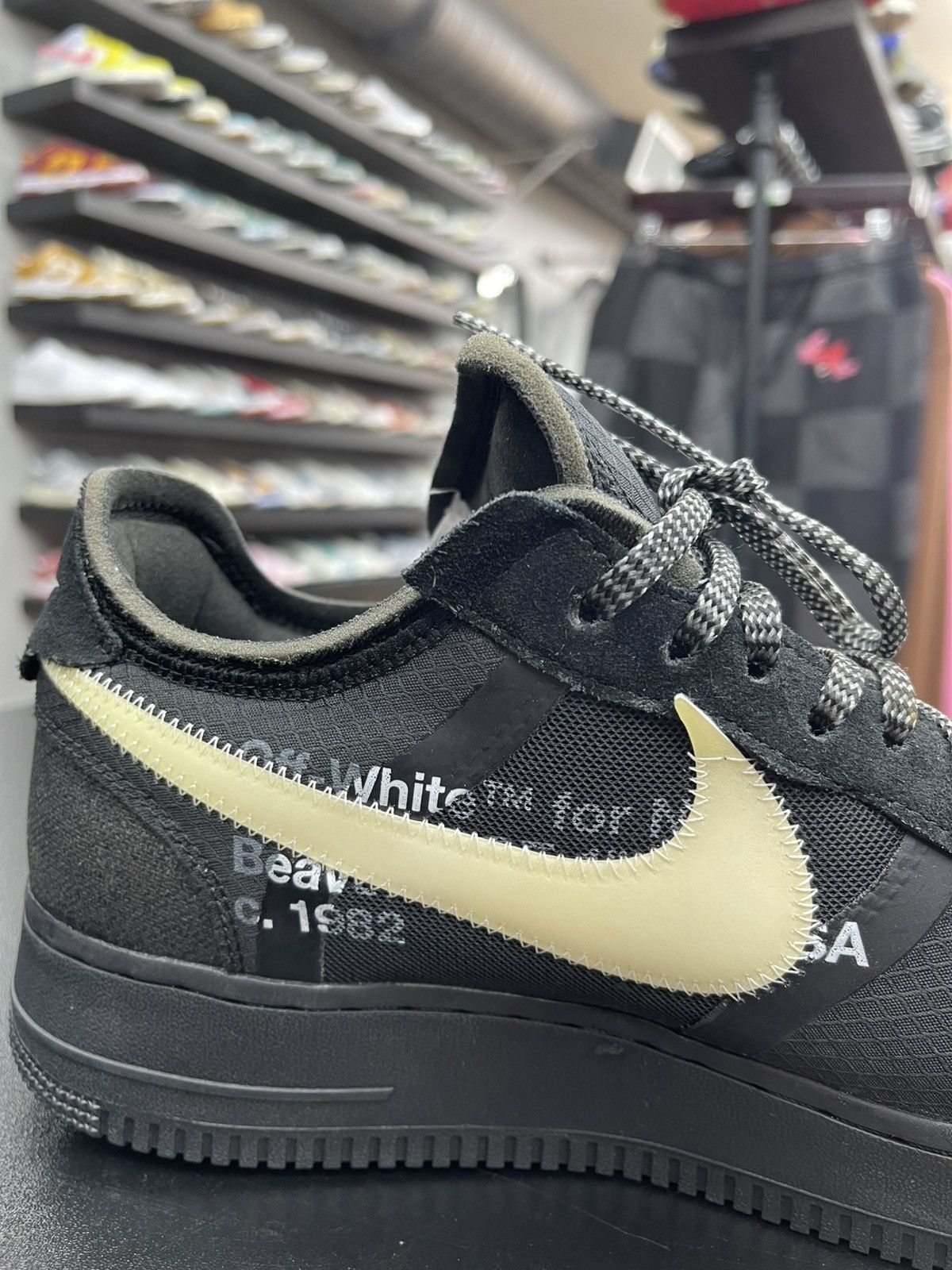 Off-White Size 10.5 - Nike Air Force 1 Off-White Black White Size US 10.5 / EU 43-44 - 9 Thumbnail