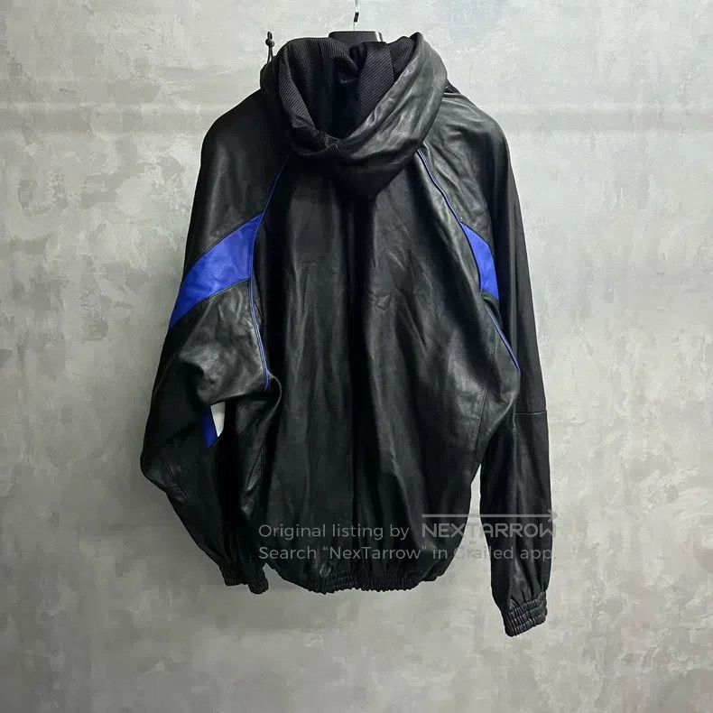 Balenciaga Balenciaga Color Blocked Lettering Logo Printed Hooded Lea Size US M / EU 48-50 / 2 - 5 Thumbnail