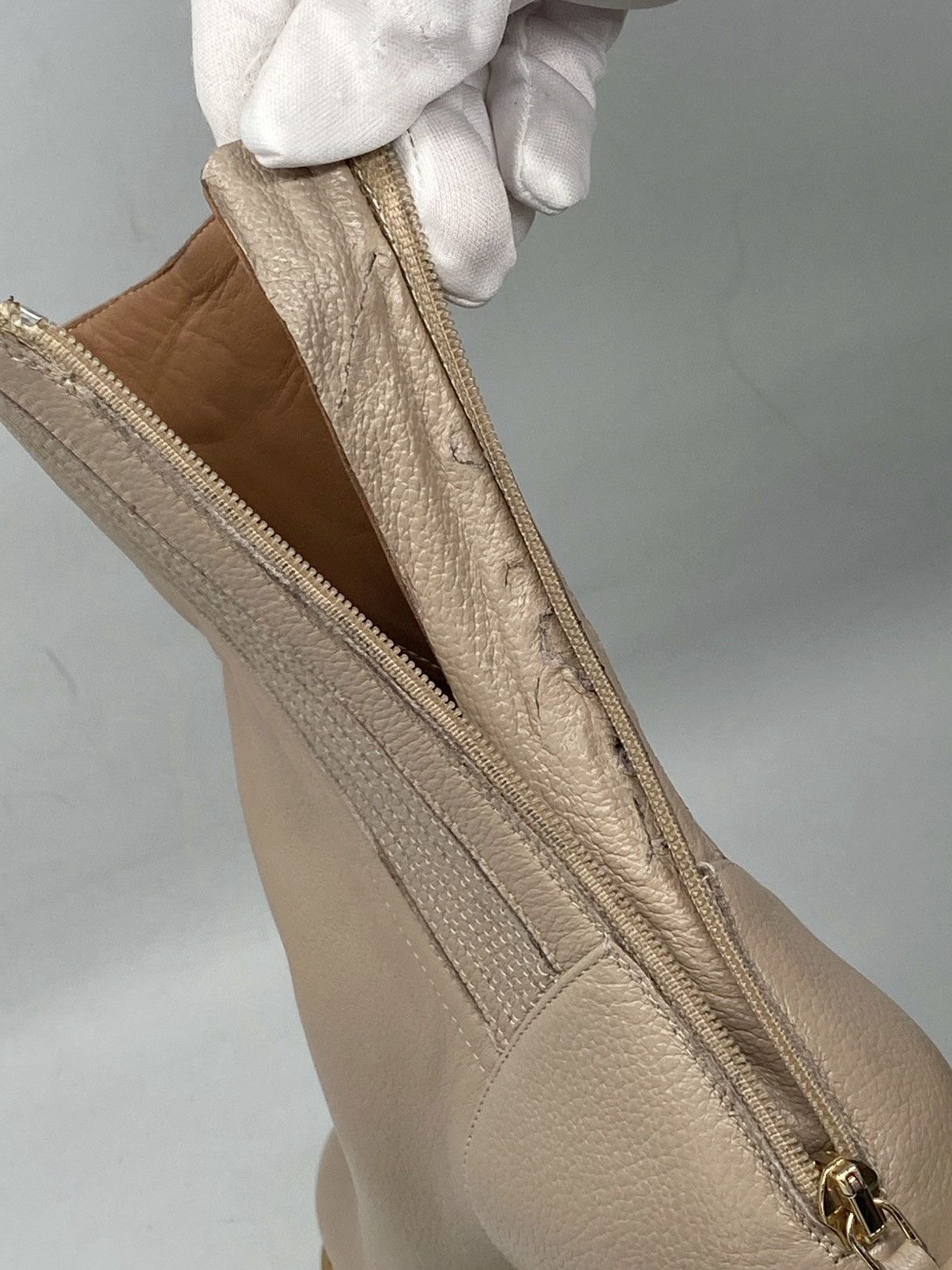 Aquazzura Aquazzura Saint Honore Leather Combat Booties size 40 Size US 10 / IT 40 - 12 Thumbnail