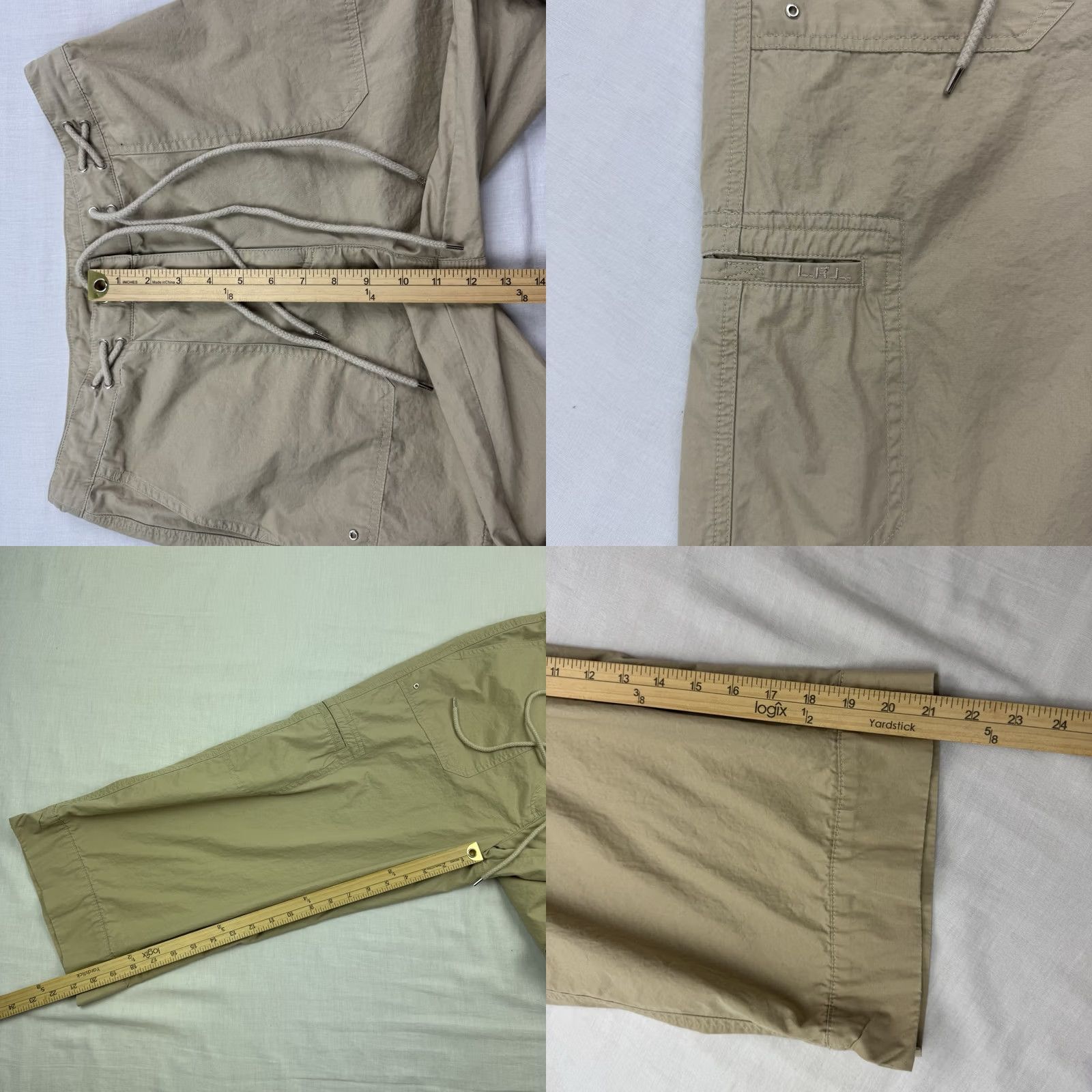 Ralph Lauren VINTAGE Lauren Ralph Lauren Pants Womens 10 Capri Beach Tropical Preppy Y2K Beige Floral Size 32" / US 10 / IT 46 - 8 Thumbnail