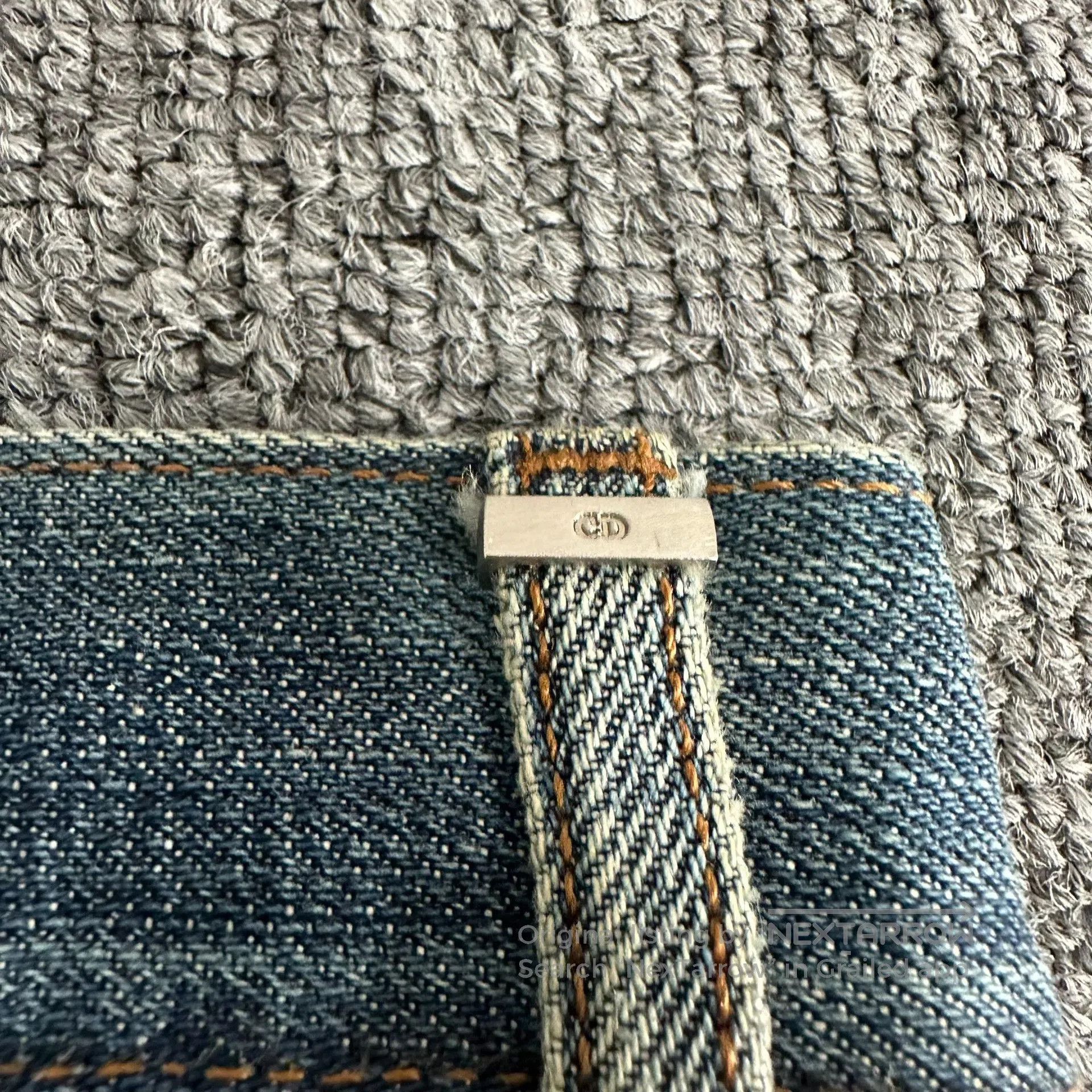 Hedi Slimane Dior Homme Vintage Washed Blue Destroyed Jeans. Size US 29 - 7 Thumbnail