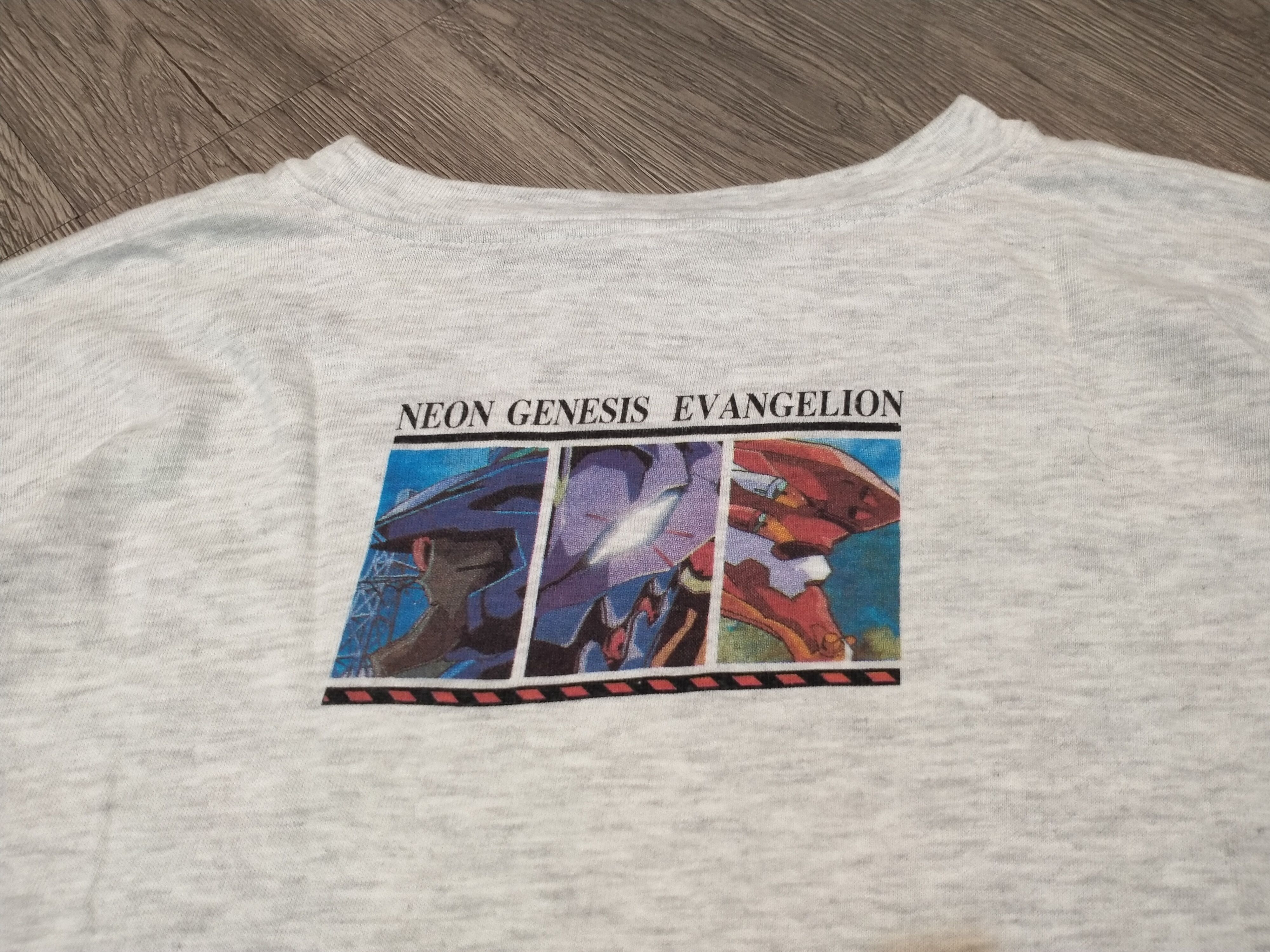 Anime Vintage 90s Neon Genesis Evangelion Size US L / EU 52-54 / 3 - 3 Thumbnail