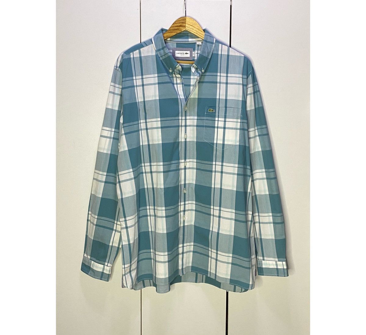Lacoste Lacoste Size 7 XXL 45 Men’s Button Down Long Sleeve Size US XXL / EU 58 / 5 - 1 Thumbnail