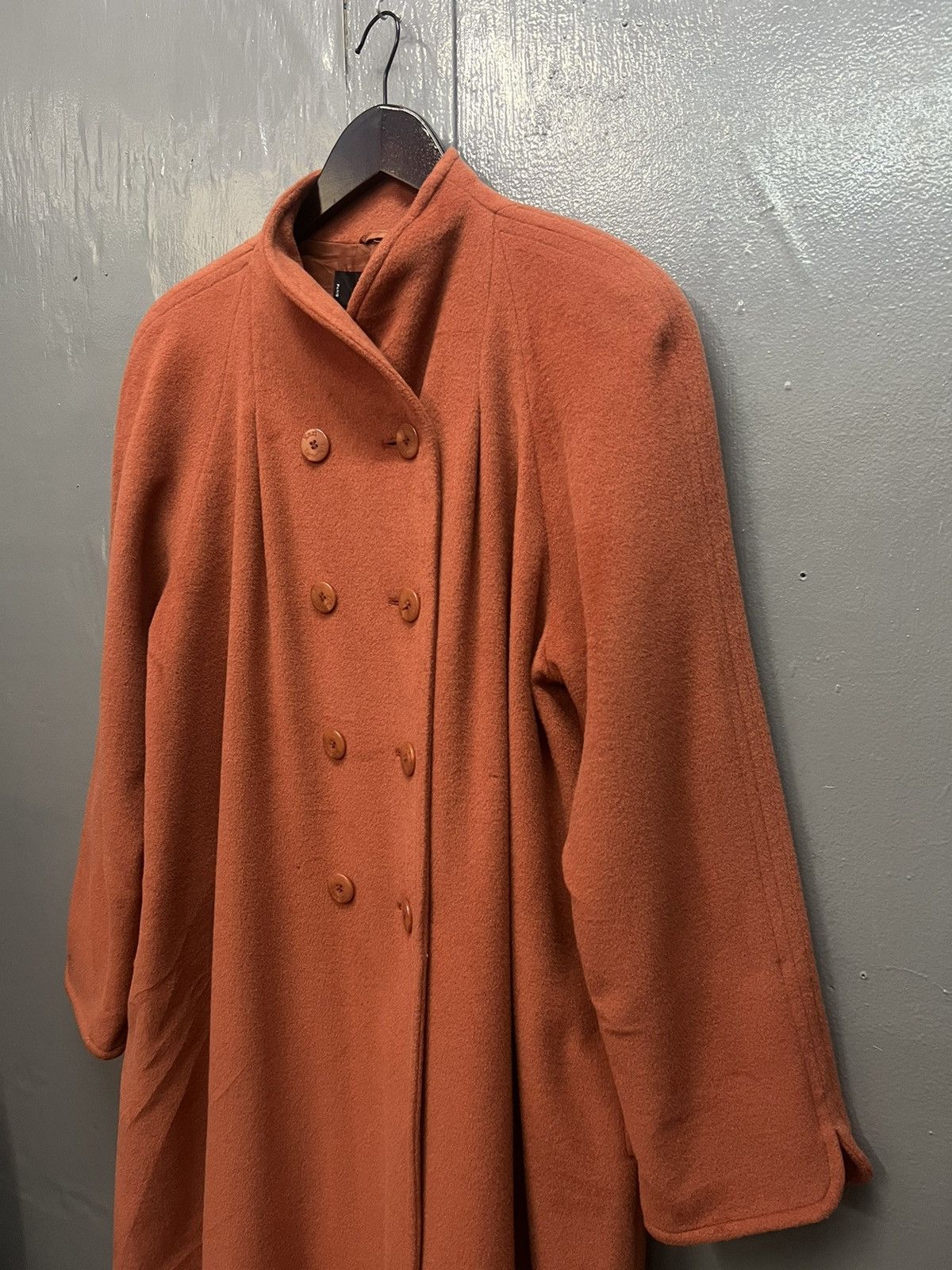 Karl Lagerfeld KARL LAGERFELD ORANGE WOOL LONG COAT Size XL / US 12-14 / IT 48-50 - 3 Thumbnail