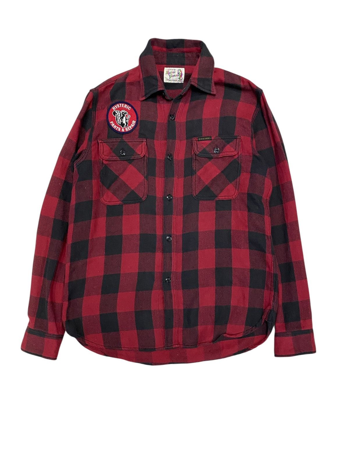 Hysteric Glamour 1990s 🔥 Checked Chain stitch flannel Size US M / EU 48-50 / 2 - 1 Thumbnail
