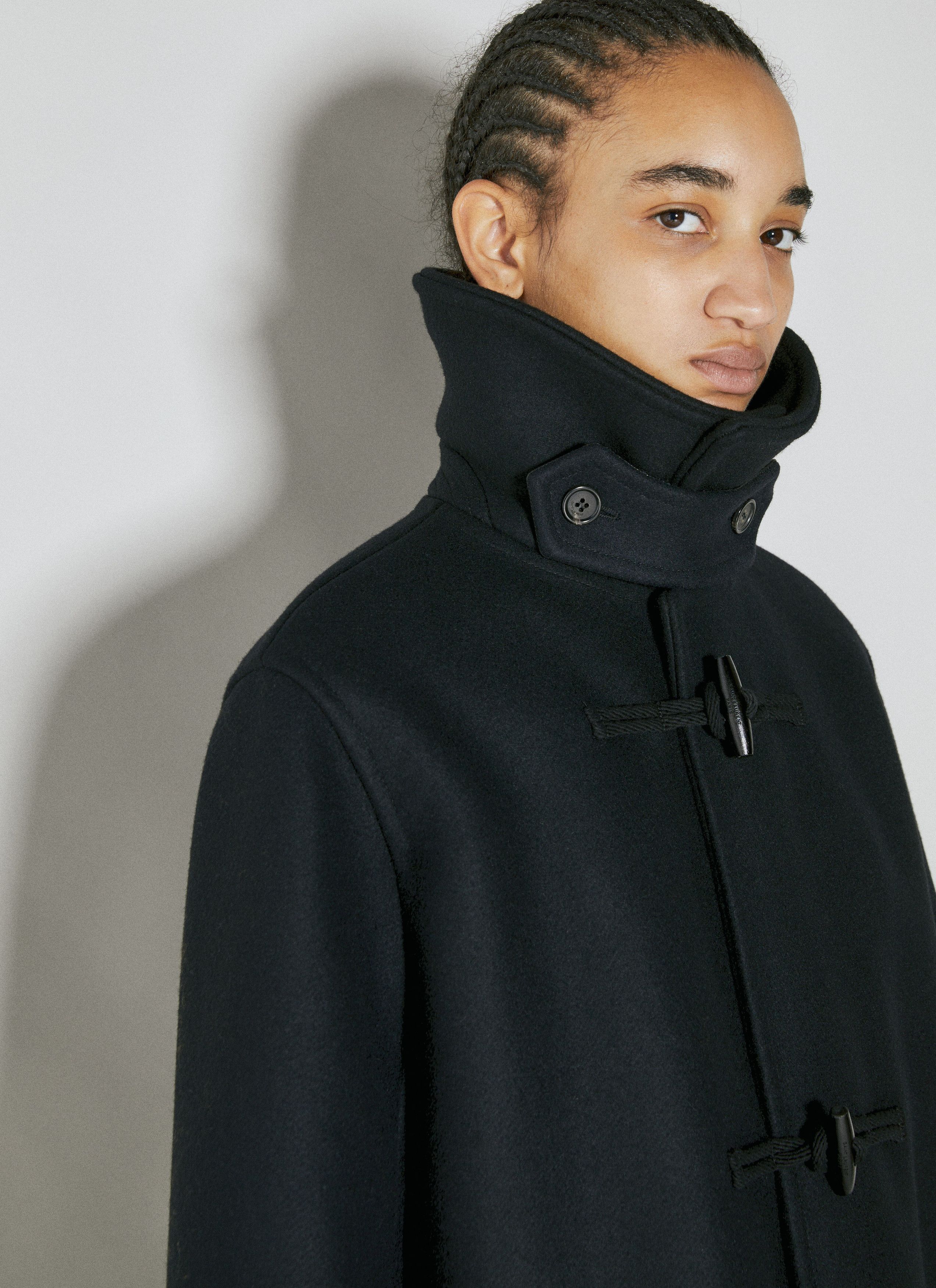 Saint Laurent Paris o1bcso1str0225 Duffle Coat Trapeze in Black Size S / US 4 / IT 40 - 4 Thumbnail