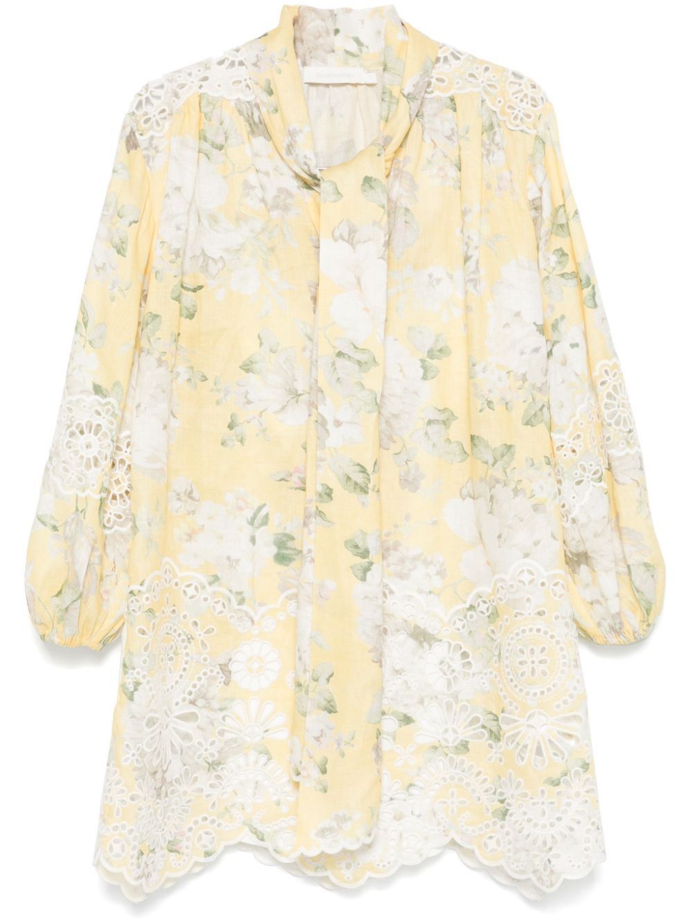 Zimmermann ACACIA LINEN MINI DRESS Size S / US 4 / IT 40 - 1 Thumbnail