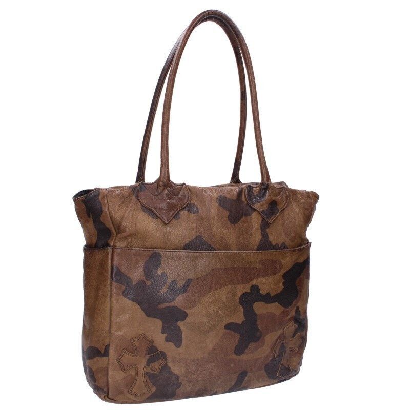 Chrome Hearts Camouflage Leather Tote Bag, Men's