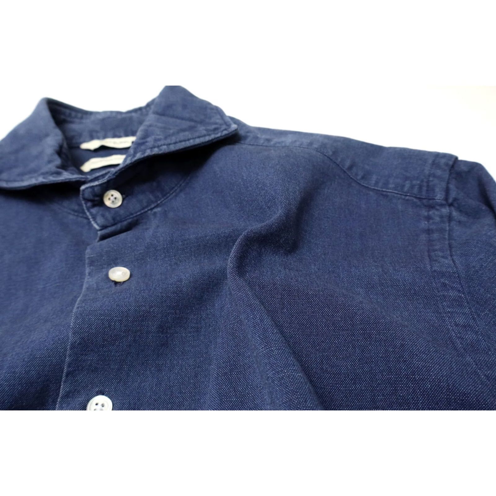 Suitsupply SUITSUPPLY Egyptian Cotton Shirt Blue 38 / 15 Cutaway Collar Button Up Mens Regular Long Sleeve Chest 38 Size US M / EU 48-50 / 2 - 6 Thumbnail
