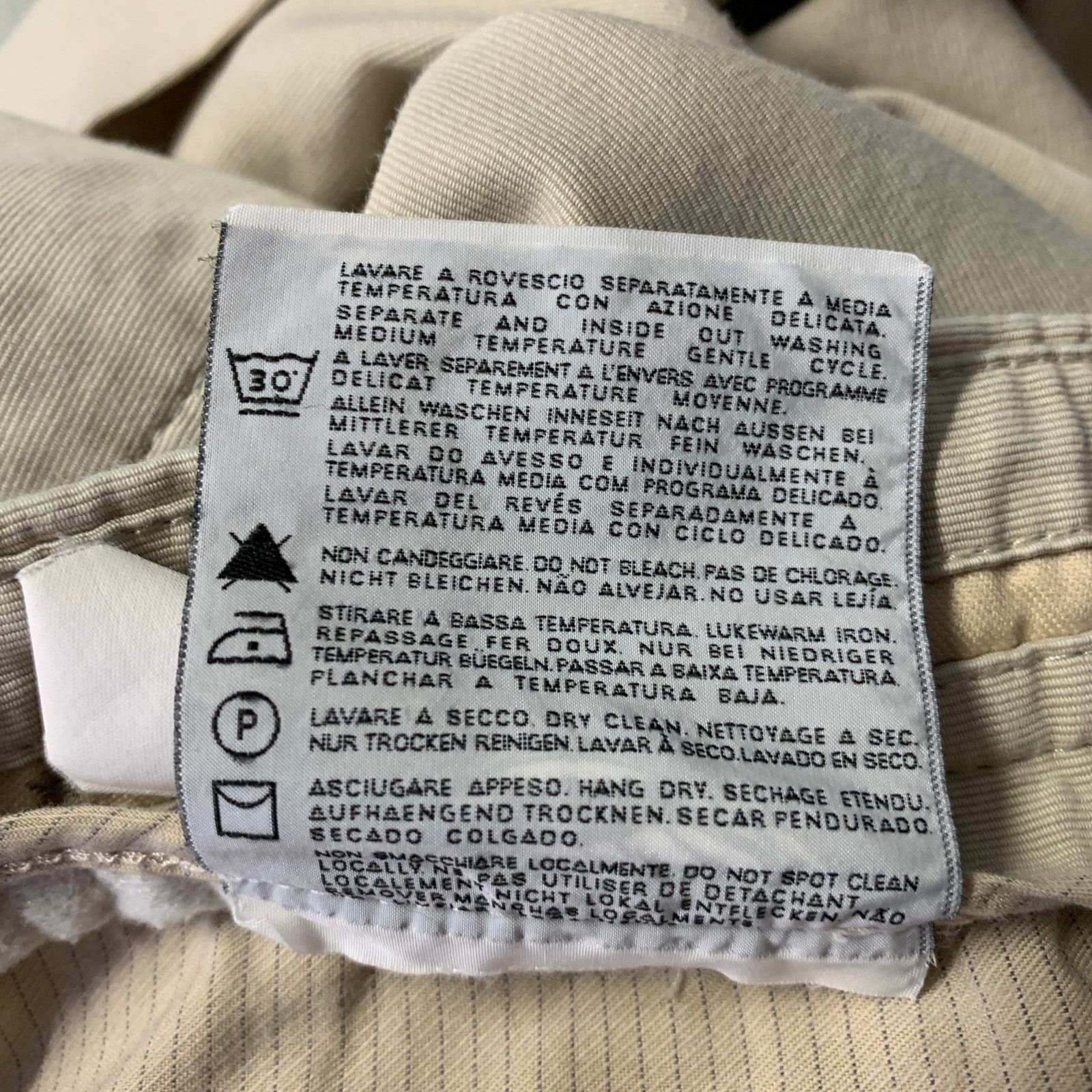 Ermenegildo Zegna ERMENEGILDO ZEGNA Size 36 Khaki Cotton Straight Casual Pants Size US 36 / EU 52 - 6 Thumbnail