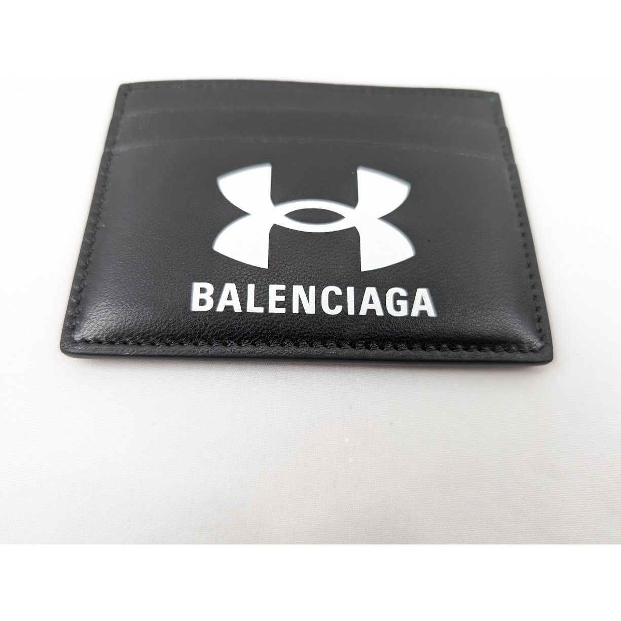Balenciaga × Under Armour o1rshd1 Q:3 / Size: OS Smooth Leather Cardholder in Black Size ONE SIZE - 3 Thumbnail