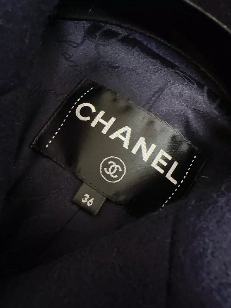 Chanel Chanel 18A Hamburger Series Dark Blue Double-breasted Wool Size XS / US 0-2 / IT 36-38 - 6 Thumbnail