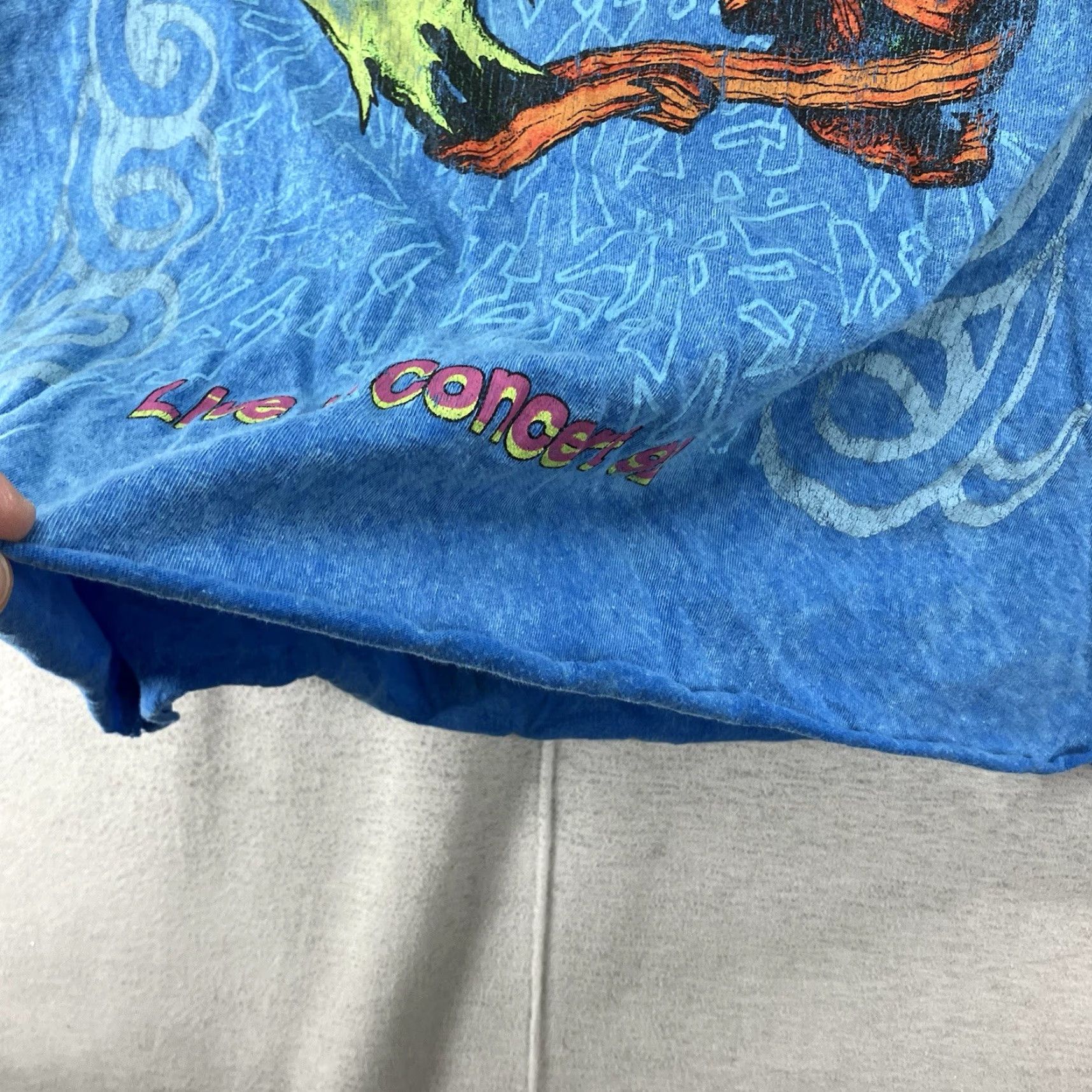 VIBE Metallica T-Shirt 2020s Unisex Short Sleeve Crew Neck Graphic Print Skull Beach Vibe Oversized Blue Small Size US S / EU 44-46 / 1 - 7 Thumbnail