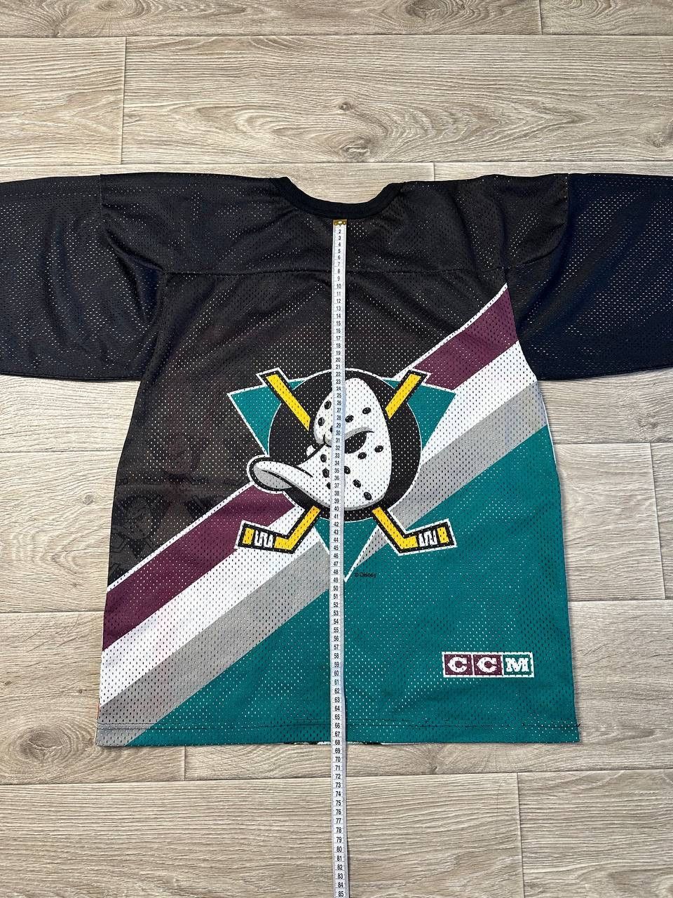 Ccm Vintage 90s Mighty Ducks CCM All Over Jersey Size S/M Size US M / EU 48-50 / 2 - 8 Thumbnail