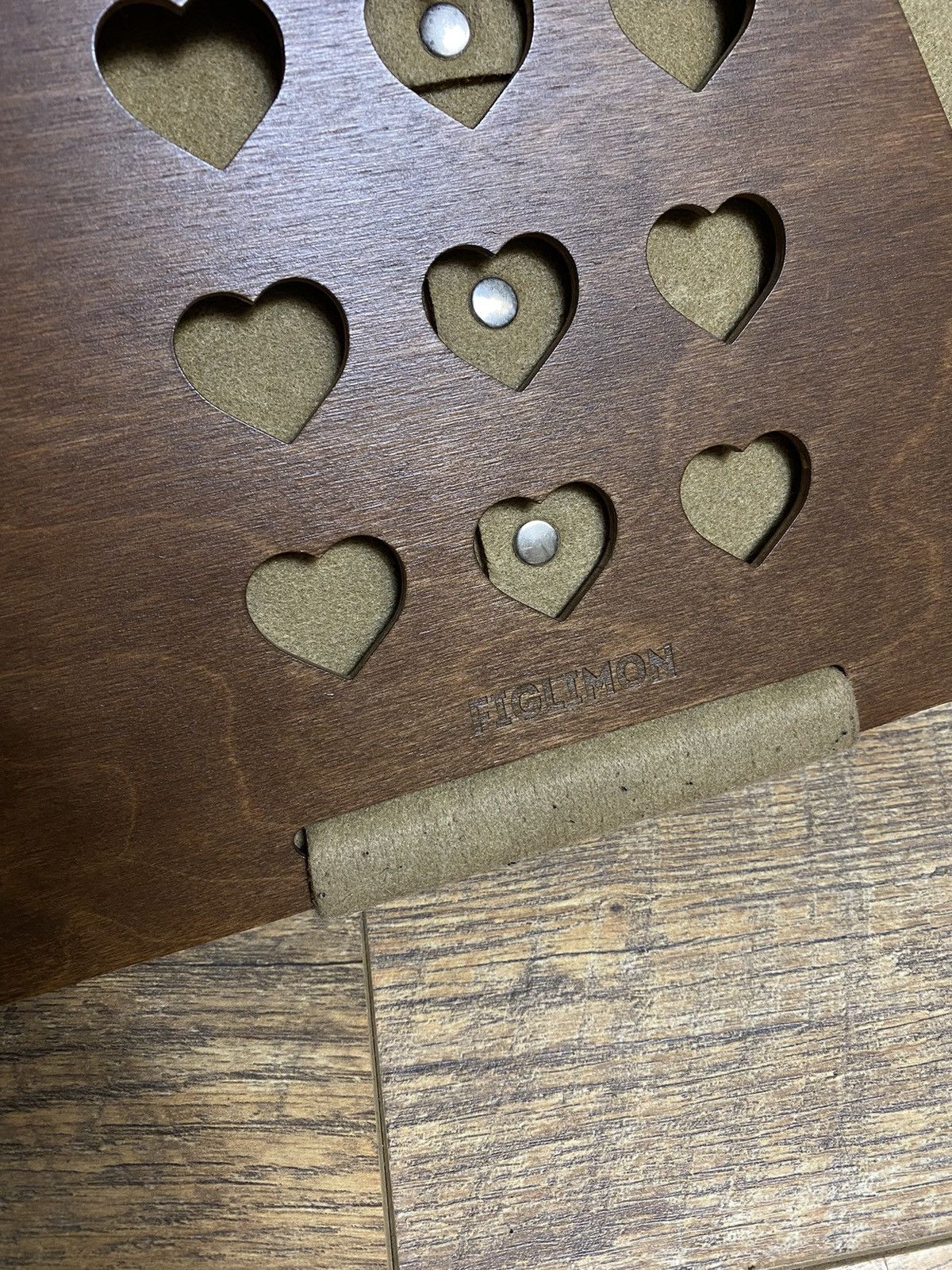 Vintage Vintage Unique Heart Cutout Wooden Handle Bag Size ONE SIZE - 2 Thumbnail