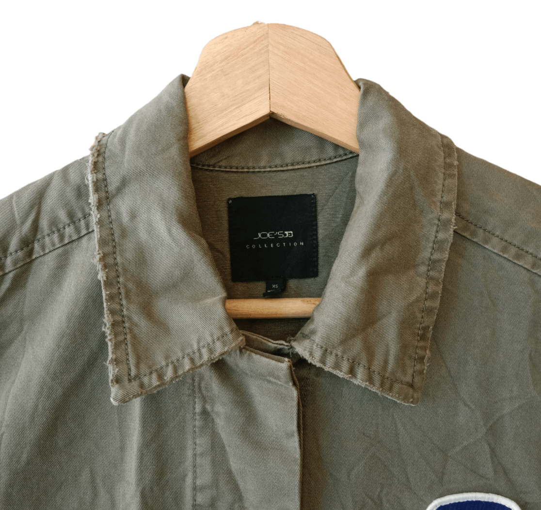 Joe's JOE'S Army Green Patch Utility Jacket Size US XS / EU 42 / 0 - 9 Thumbnail