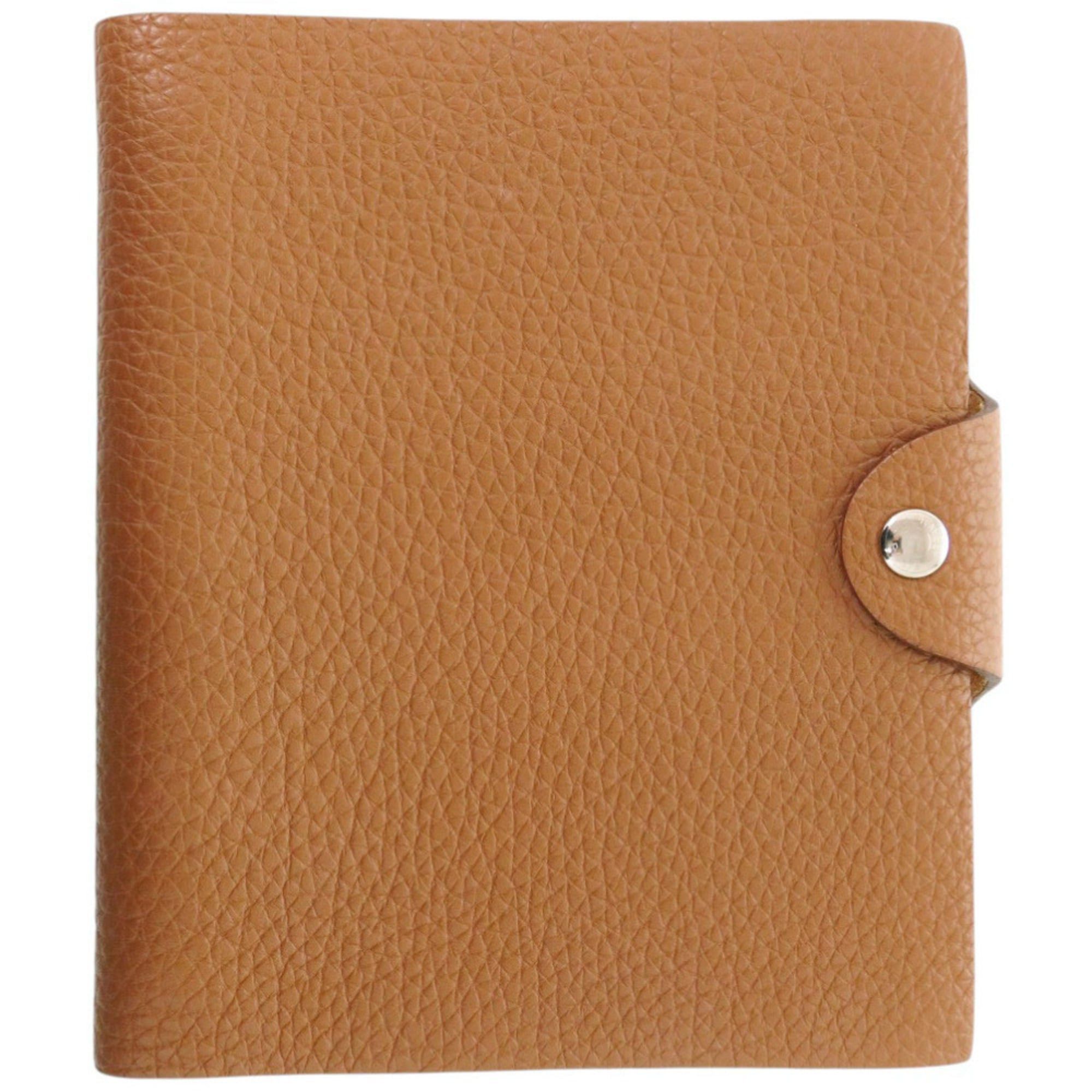 Hermes Excellent condition Hermes Ulysses PM Togo leather notebook cover in gold with silver hardware, □O stamp (2011 production). Brown. 0912HERMES Size ONE SIZE - 1 Thumbnail