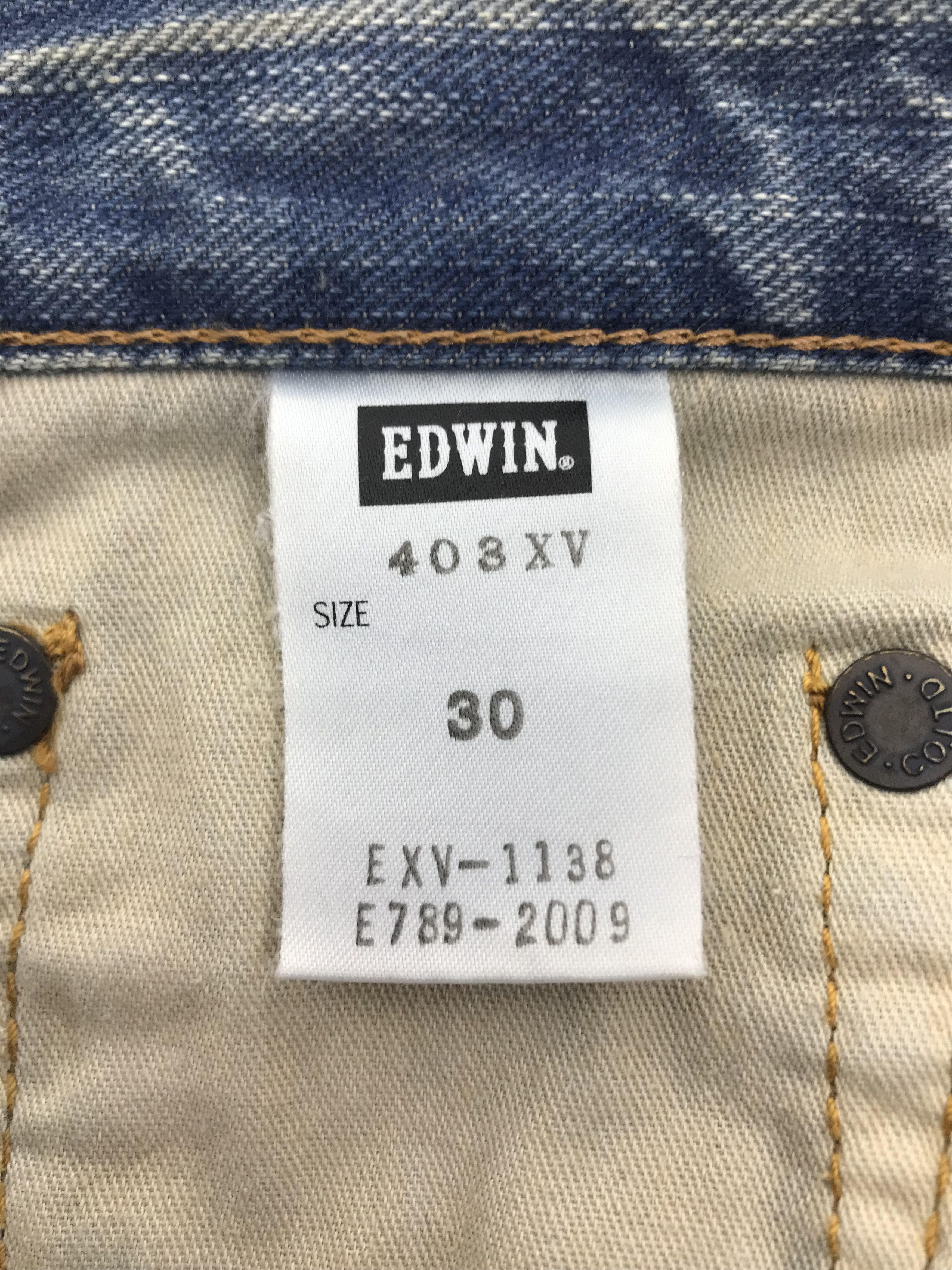 Edwin Vintage Edwin 403 XV Patched Jeans Distressed Denim Size US 30 / EU 46 - 11 Thumbnail