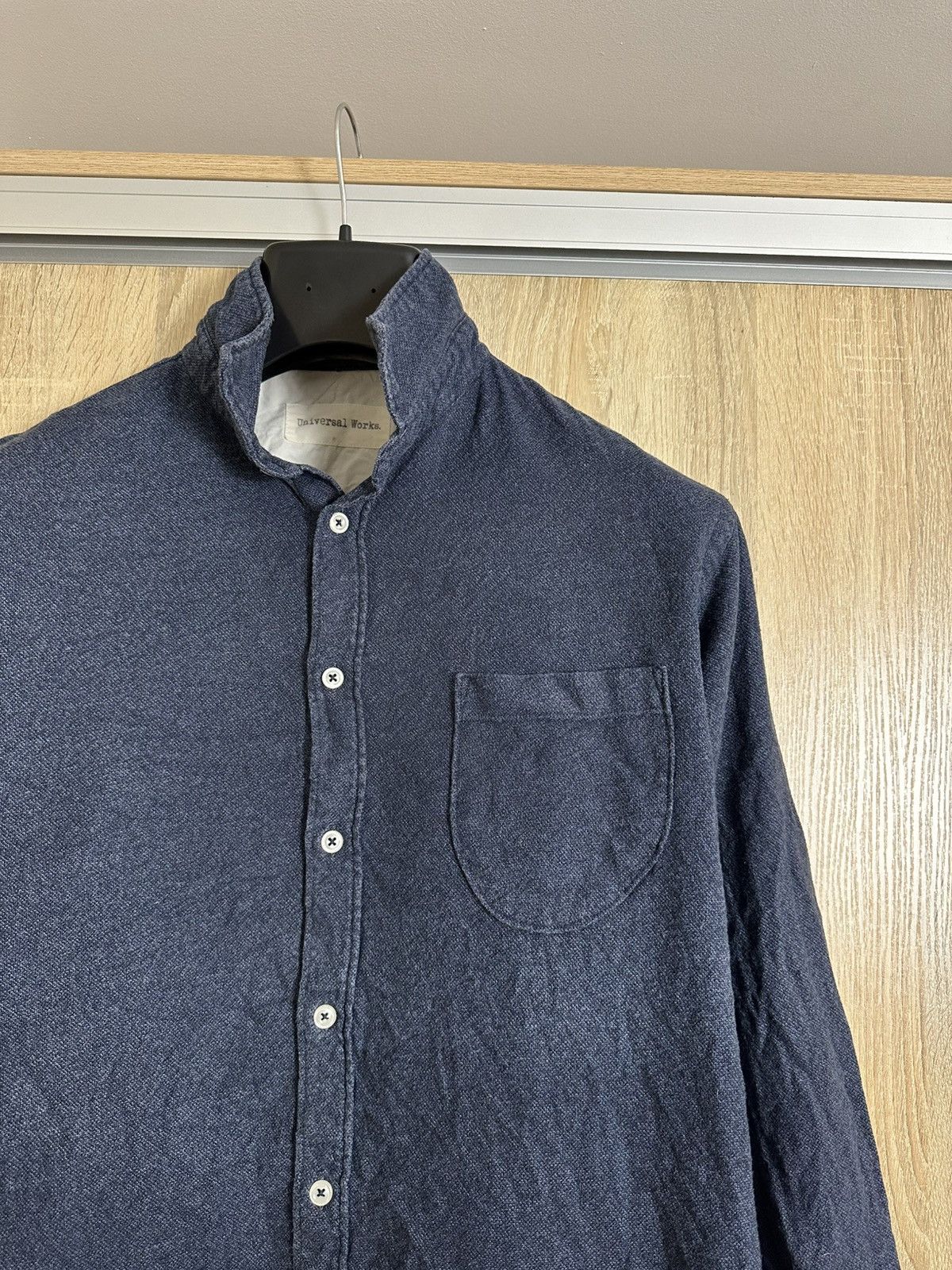 Universal Works 🔥 Universal Works Button Up Long Sleeve Casual Shirt Navy Size US M / EU 48-50 / 2 - 2 Thumbnail